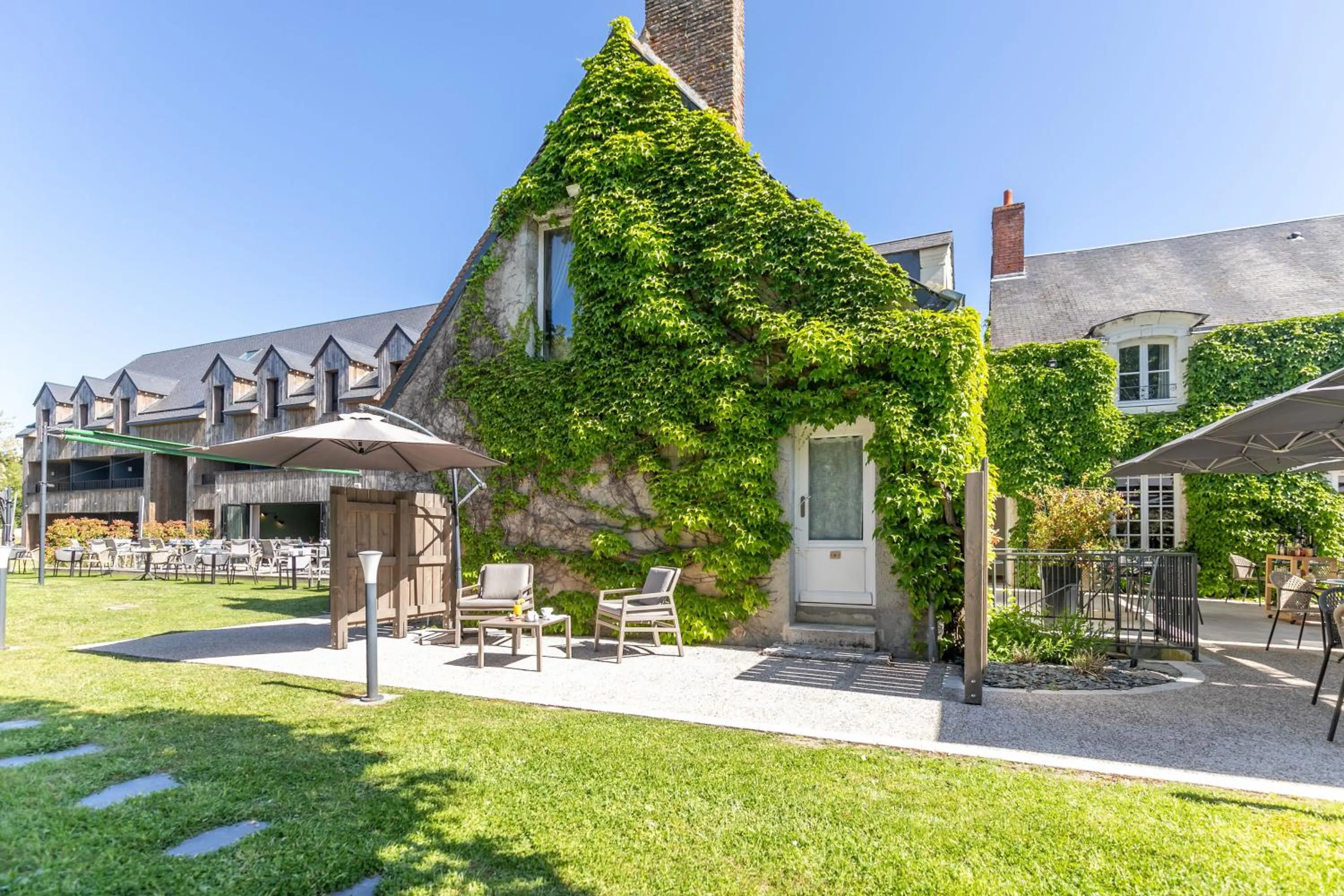 Balcony/Terrace in Auberge de la Caillère