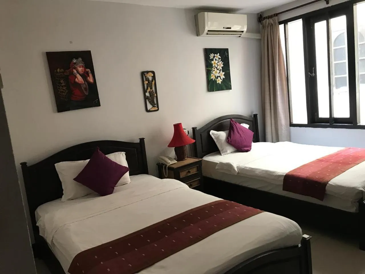 Bed in Vientiane SP Hotel