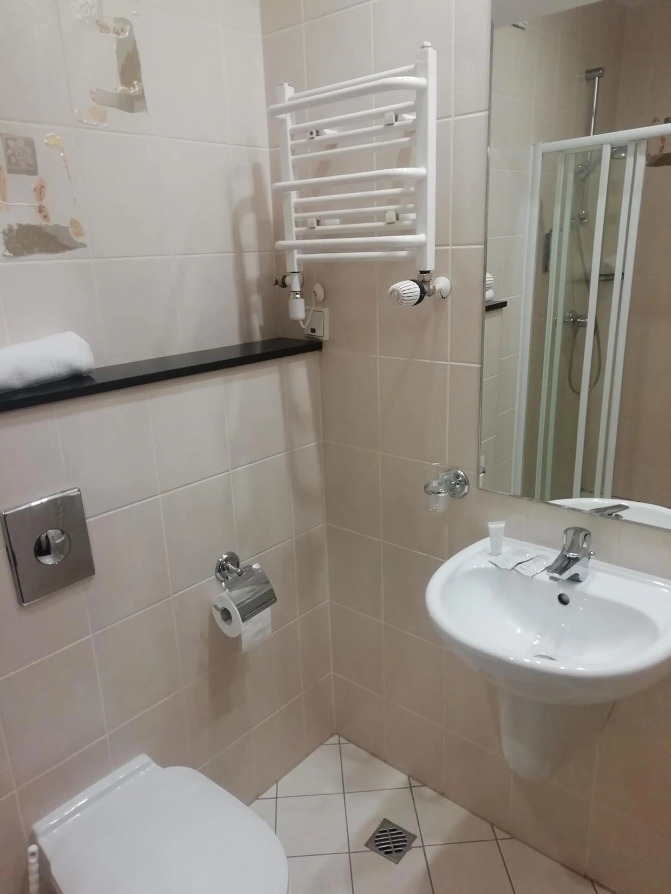 Shower in Hotel Biały