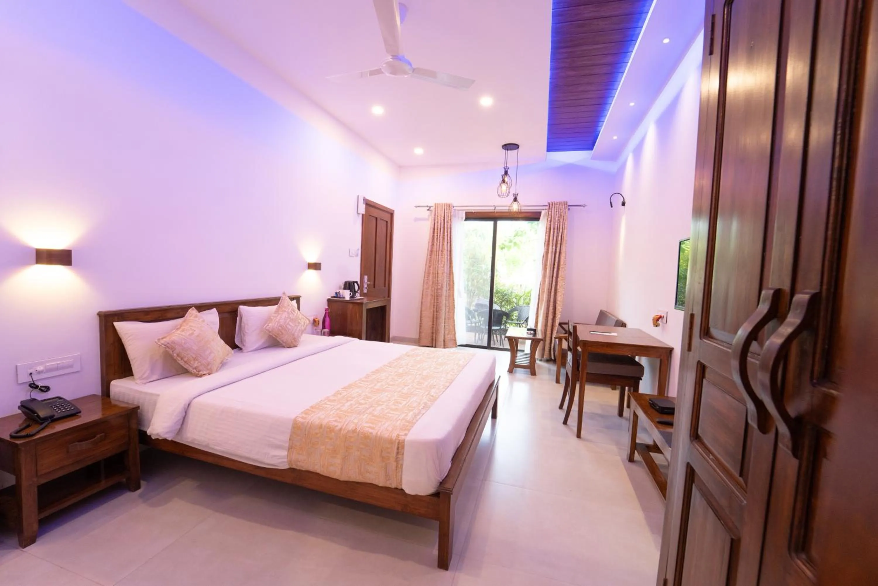 View (from property/room), Bed in La Serene Resort and Spa