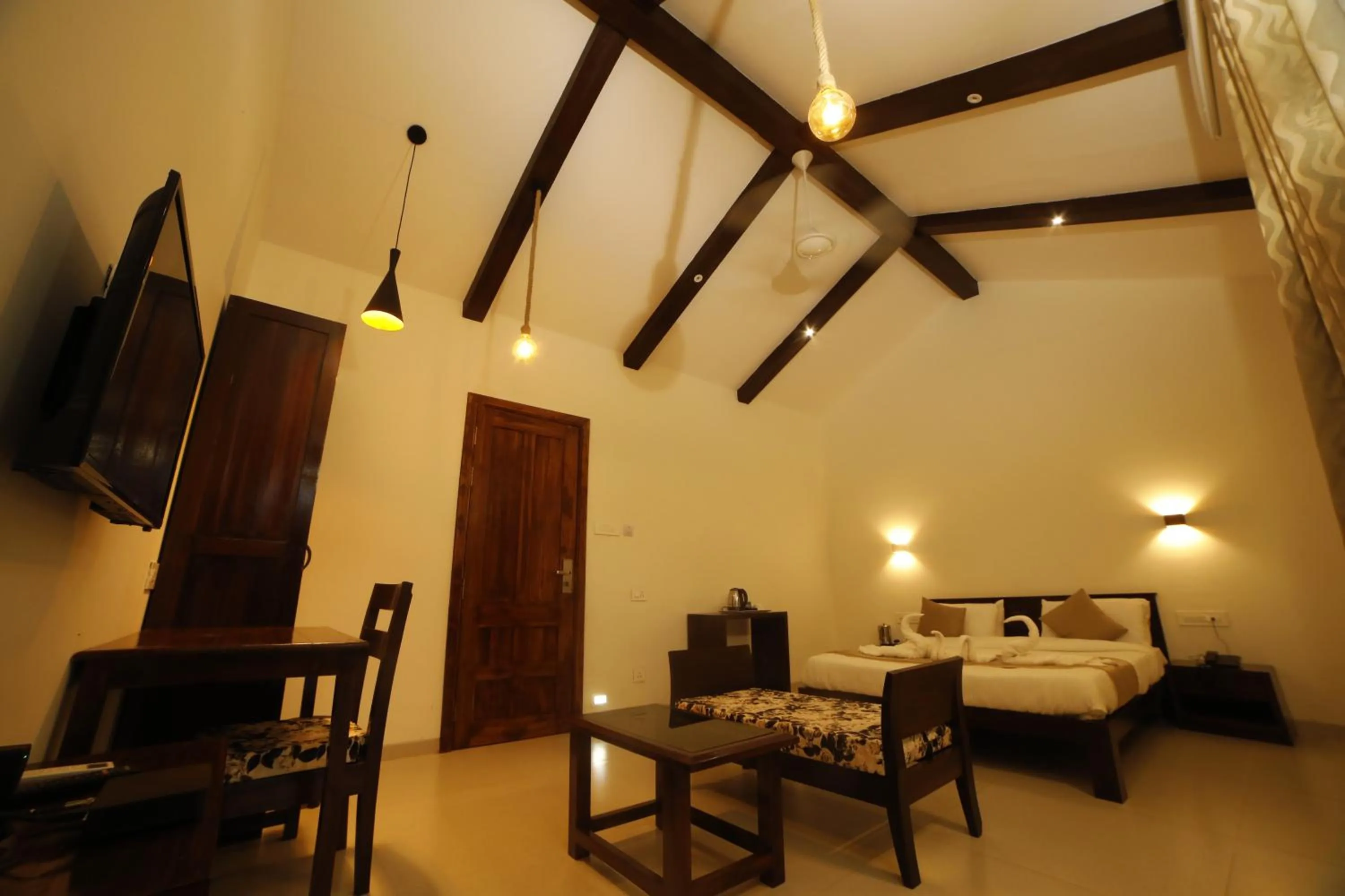 View (from property/room), Bed in La Serene Resort and Spa