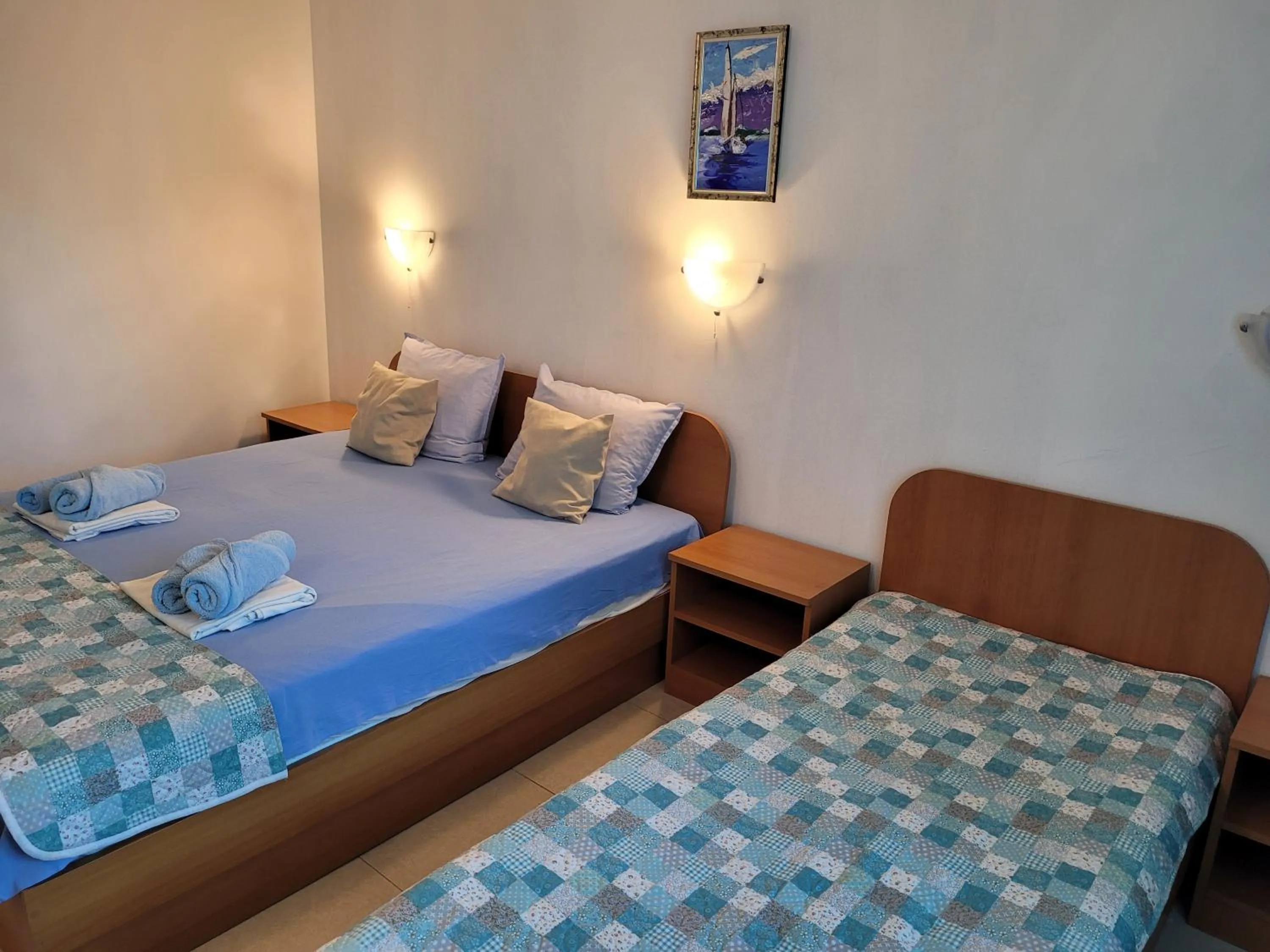 Bed in Hotel Veronika