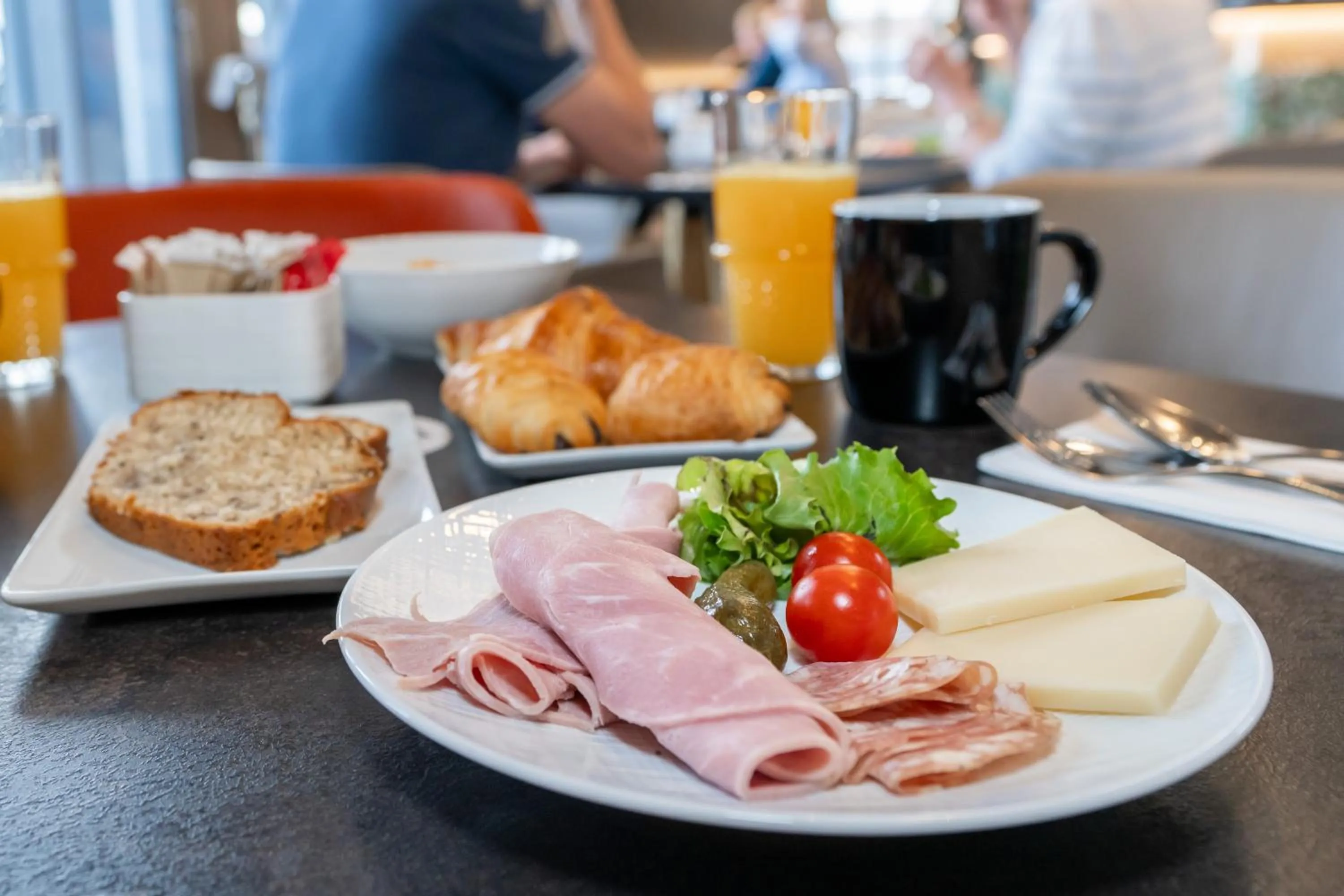 Continental breakfast in Novotel Deauville Plage