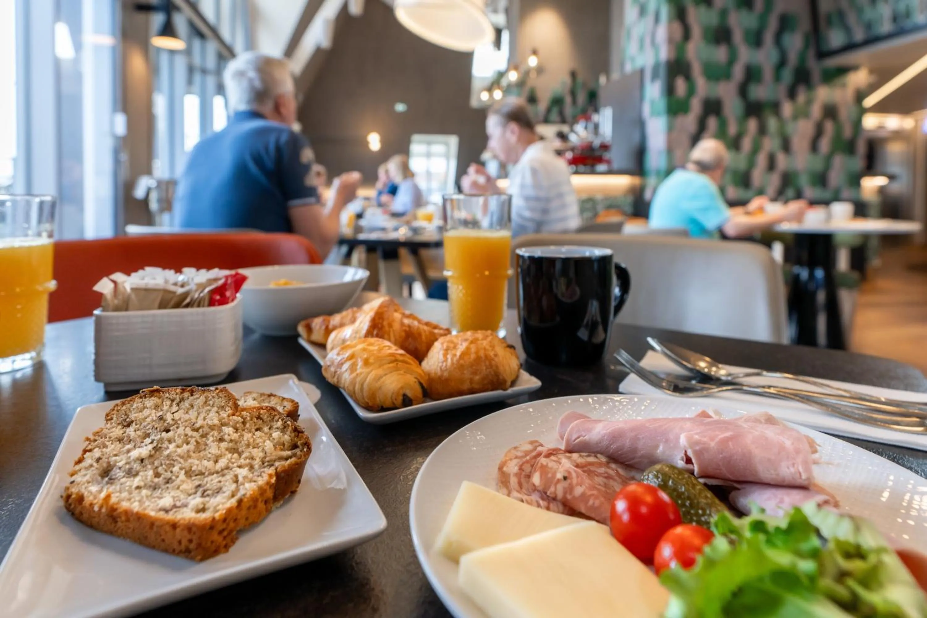 Continental breakfast in Novotel Deauville Plage
