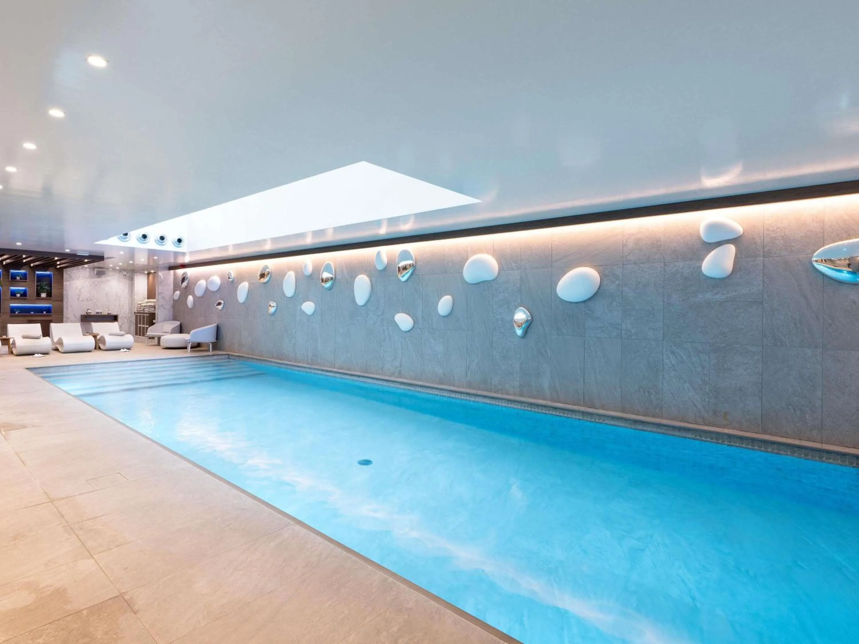 Pool view in Novotel Deauville Plage