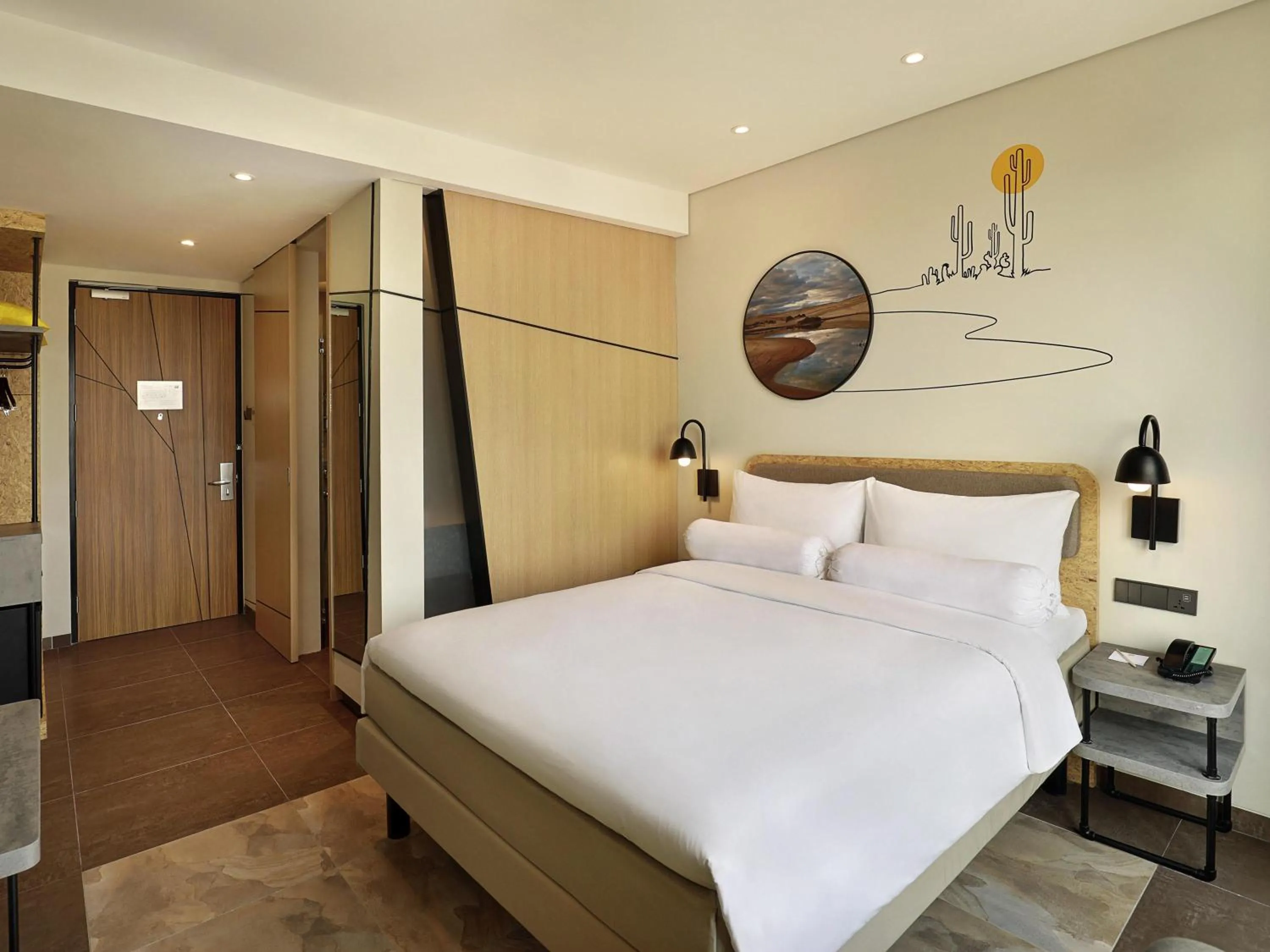 Bedroom, Bed in ibis Styles Jakarta Simatupang