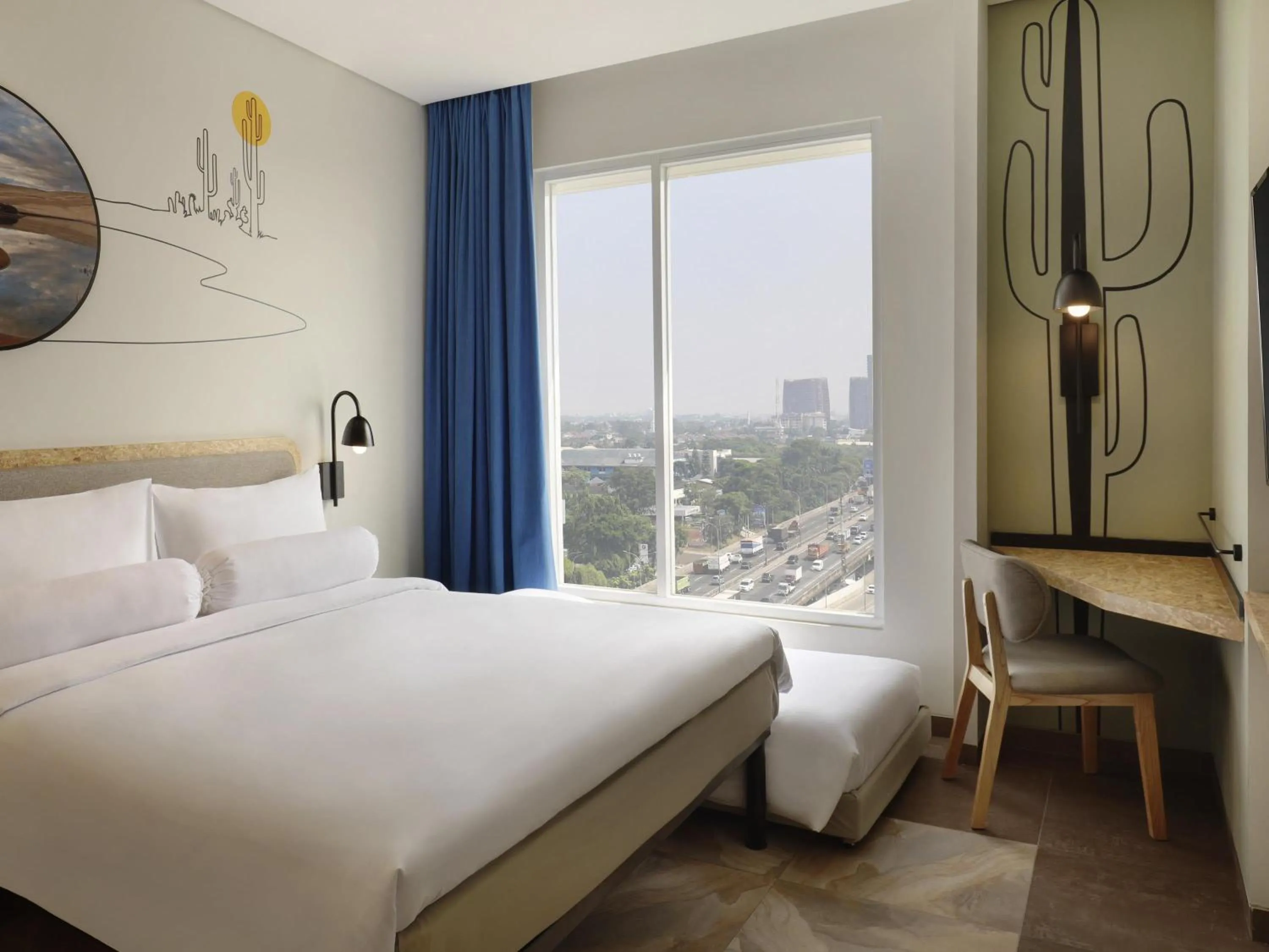 Bedroom, Bed in ibis Styles Jakarta Simatupang