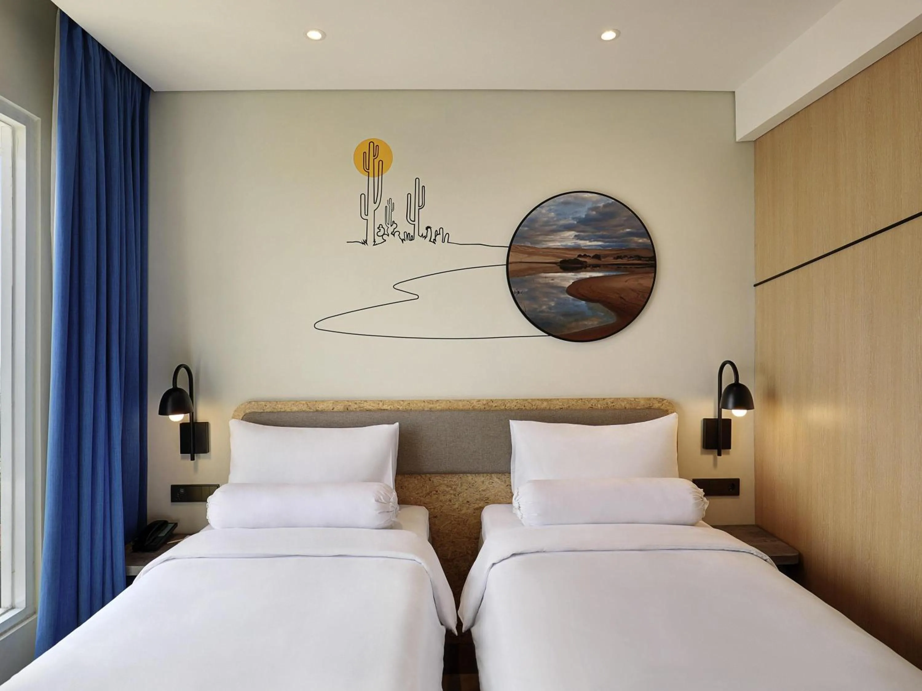 Bedroom, Bed in ibis Styles Jakarta Simatupang