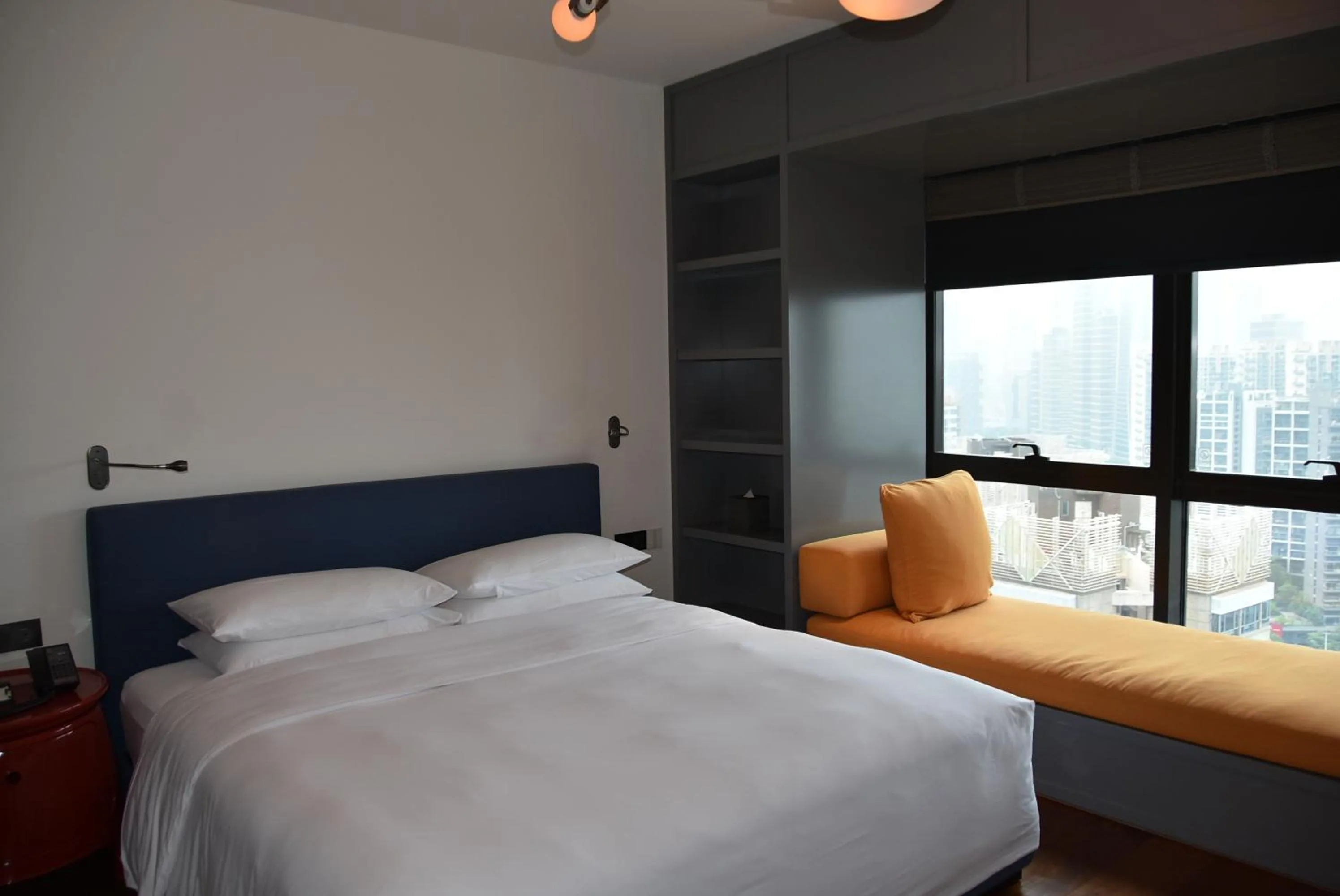 Bedroom, Bed in Hotel Kapok Shenzhen HouHai (Close to Shenzhen Bay)