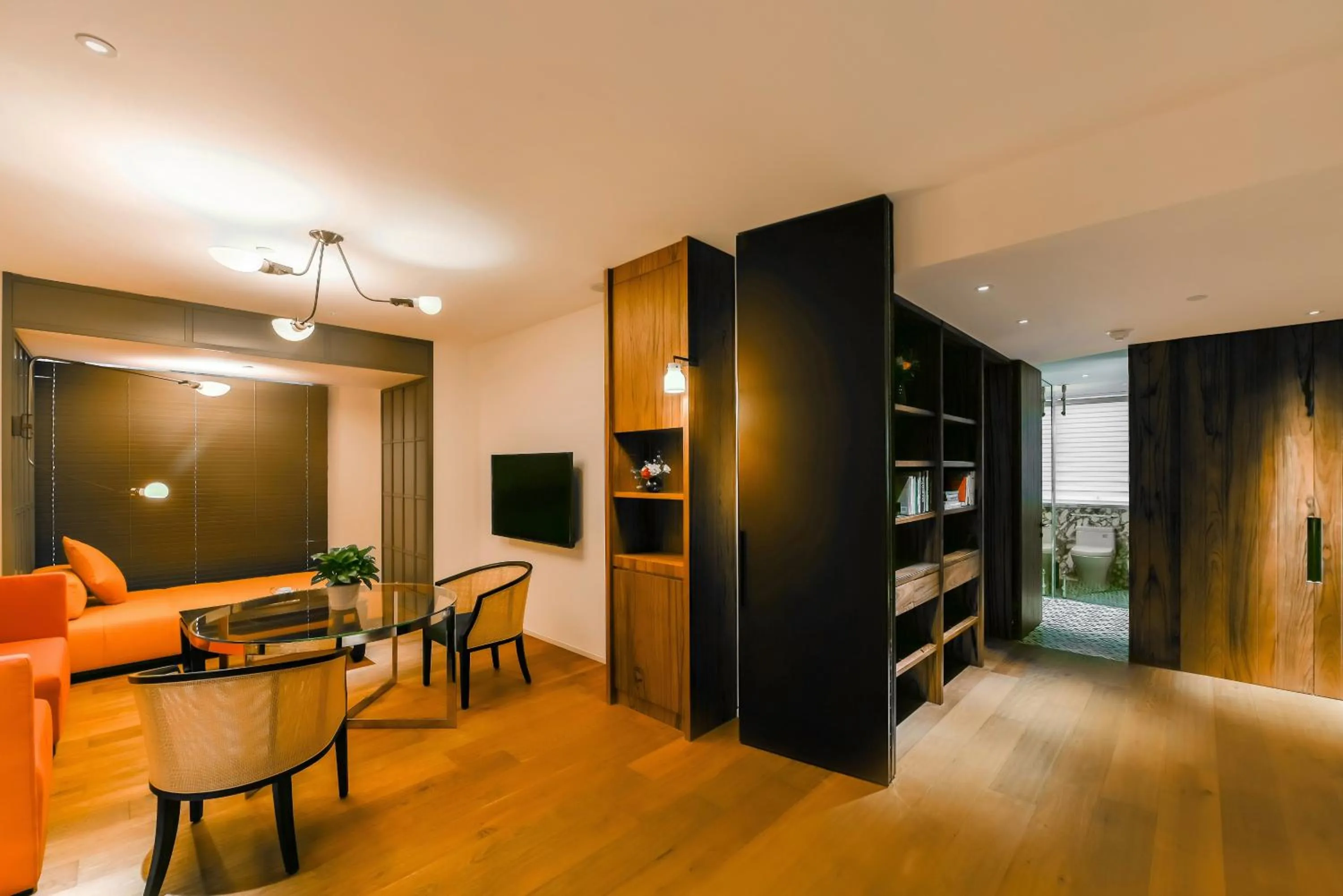 Living room in Hotel Kapok Shenzhen HouHai (Close to Shenzhen Bay)