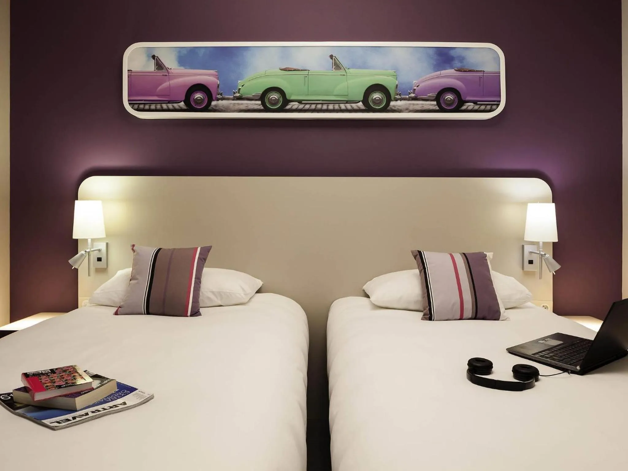 Bedroom, Bed in ibis Styles Montbéliard