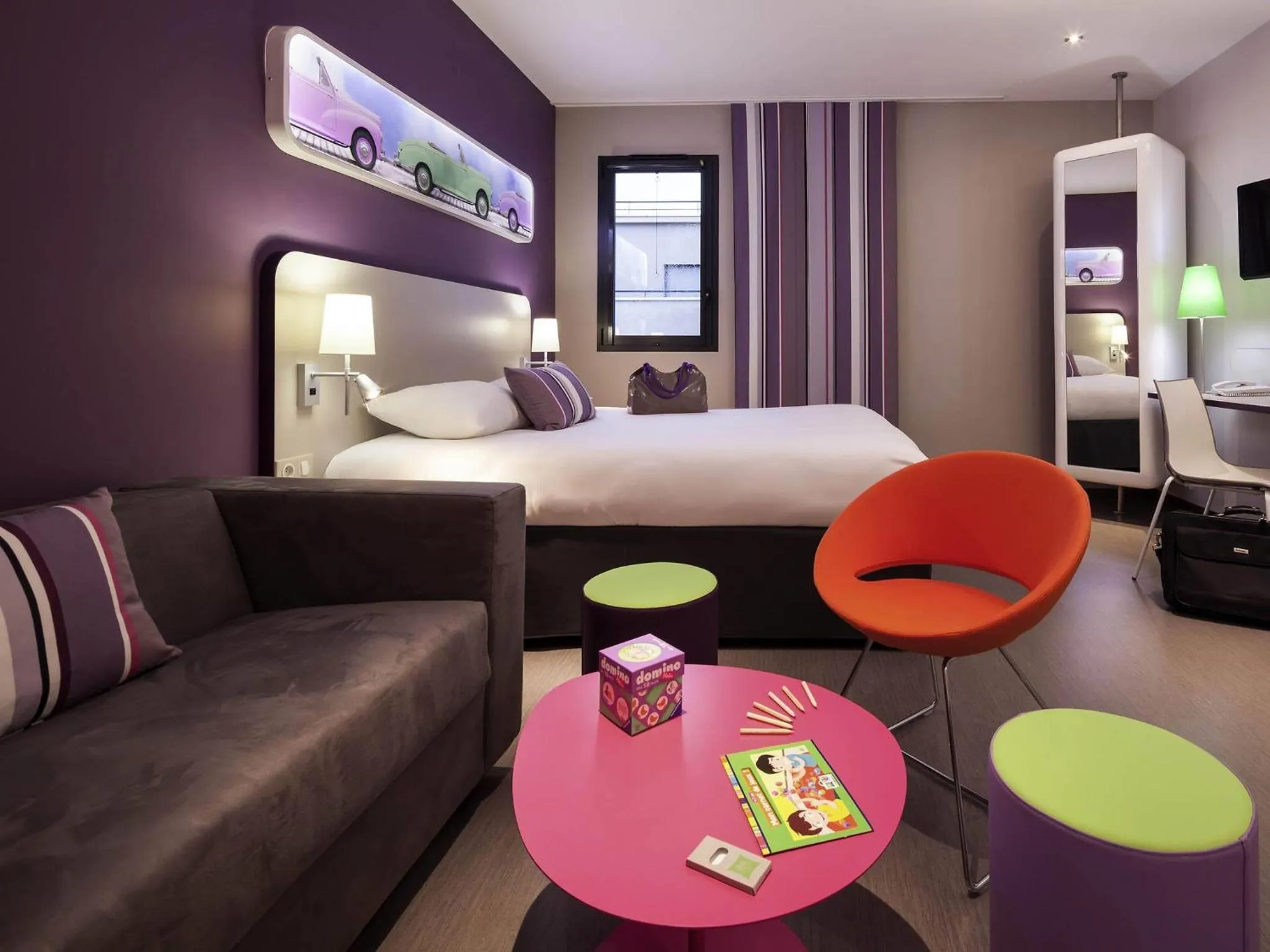 Bedroom, Bed in ibis Styles Montbéliard