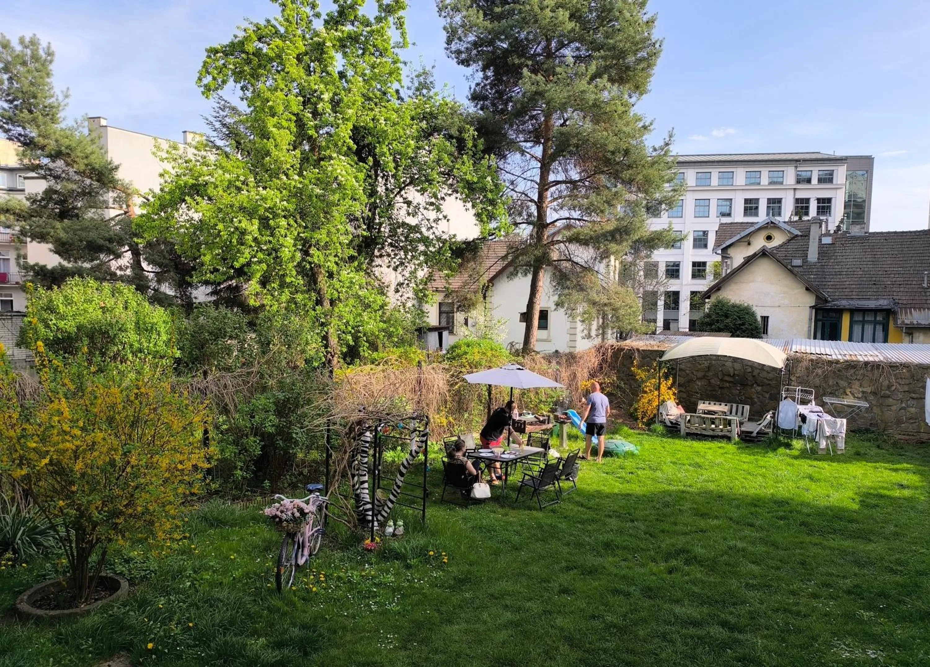 Patio in Willa Retro Hostel & Garden