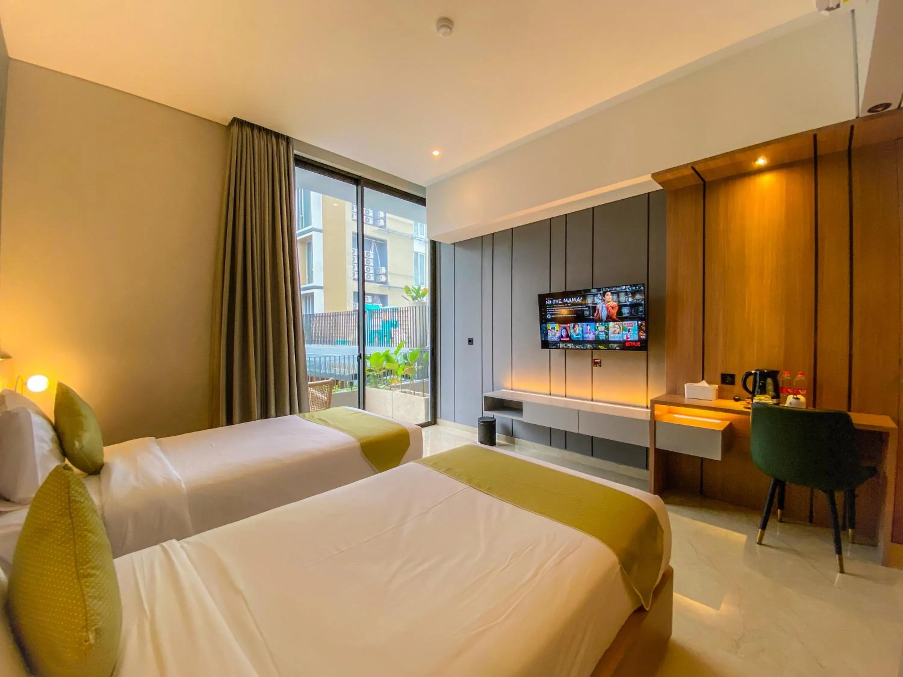 Bedroom, Bed in Facade Hotel by Azana