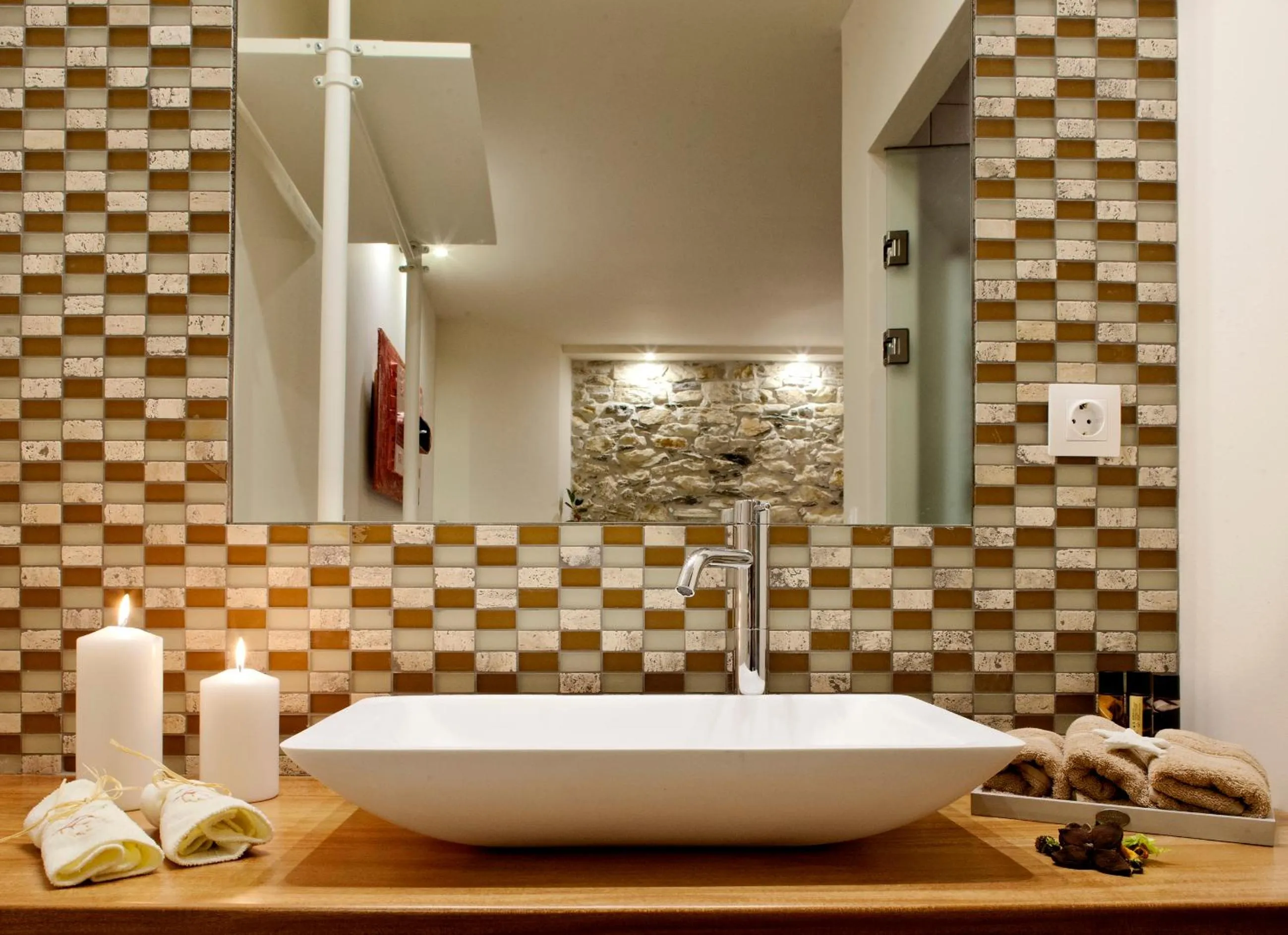 Bathroom in Olga Hotel Mouresi