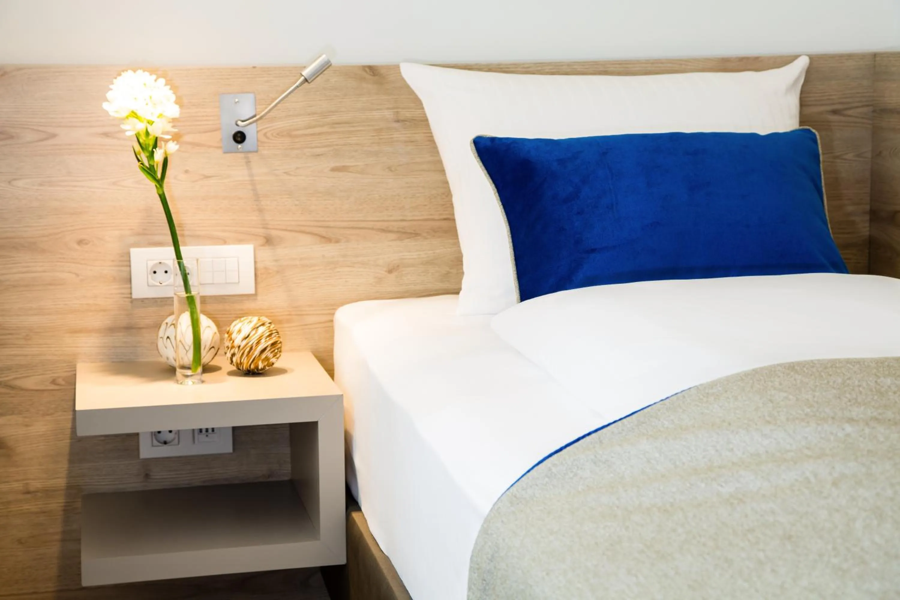 Bed in Hotel Atlas Leipzig