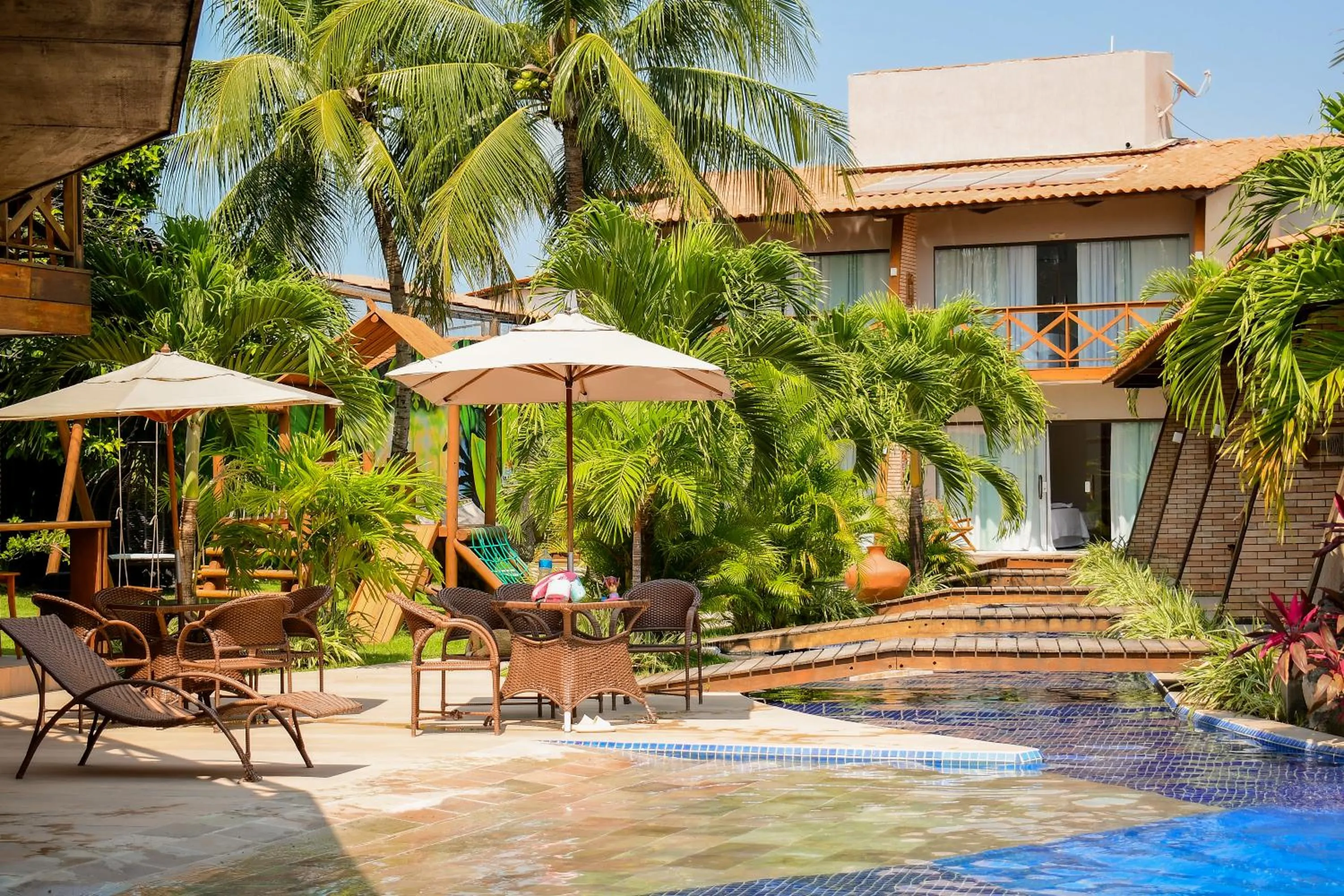 Garden view in Pousada Sol e Mar