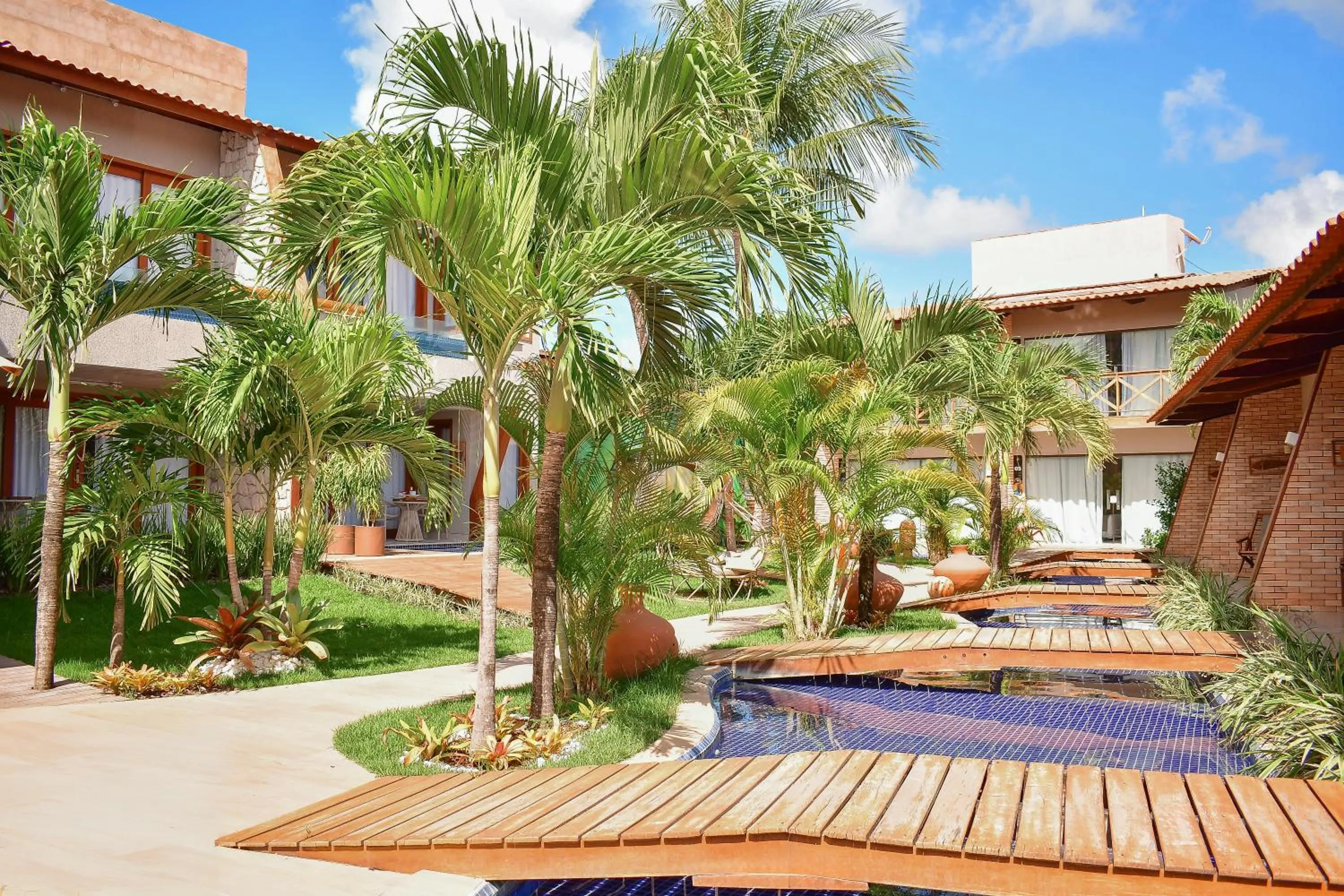 Garden view in Pousada Sol e Mar