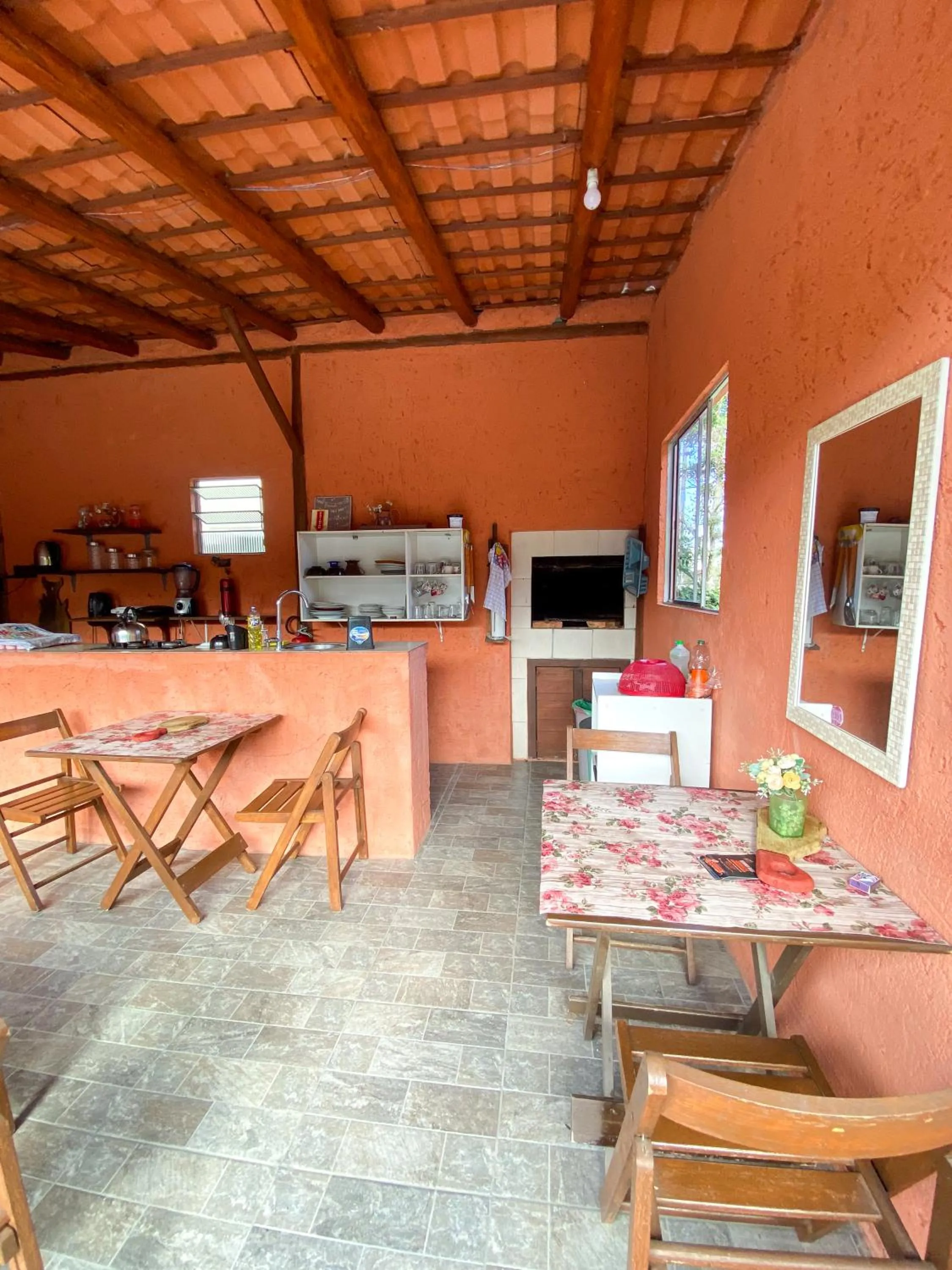 BBQ facilities in Green Mountain Pousada