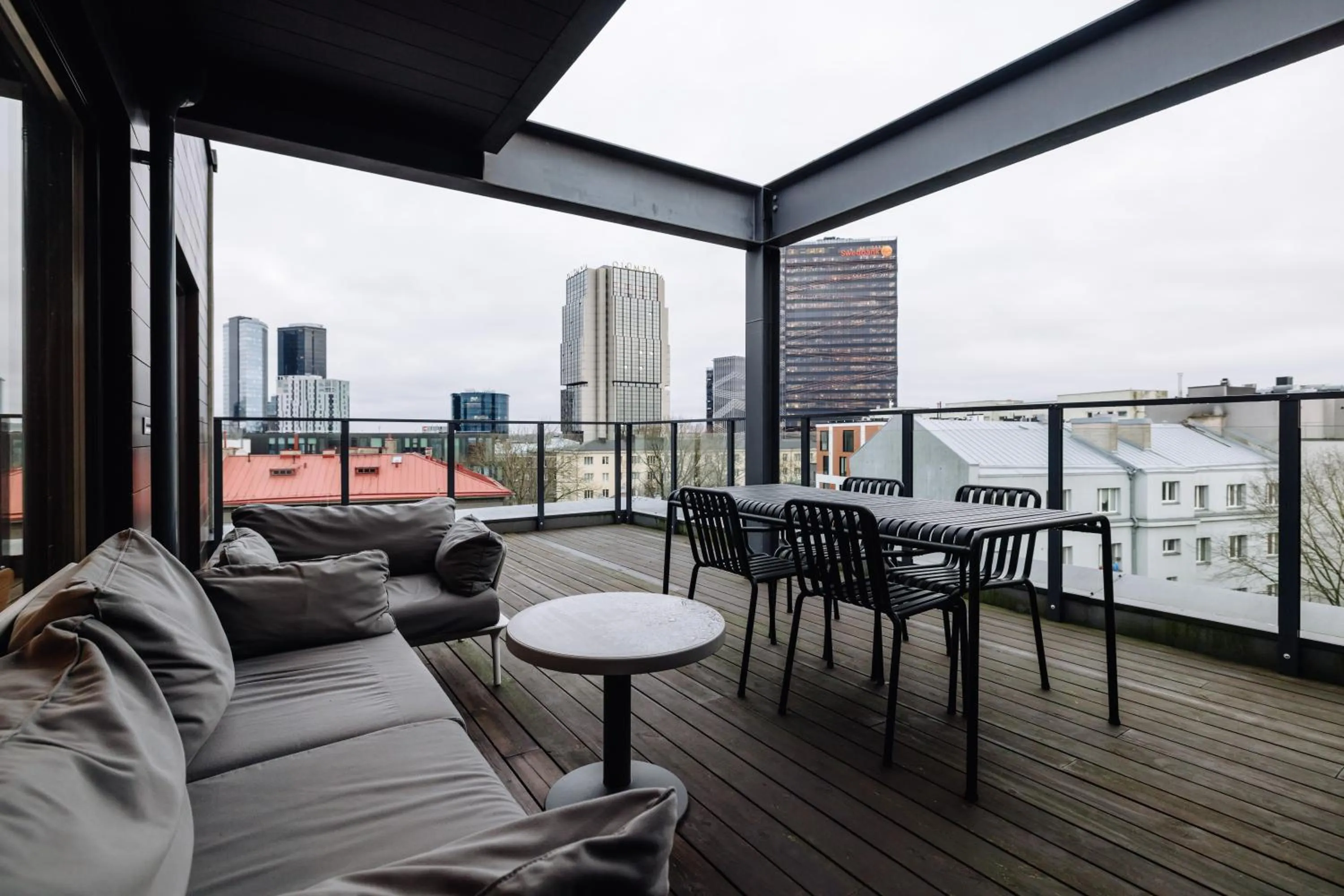 Seating area in Hestia Hotel Kentmanni