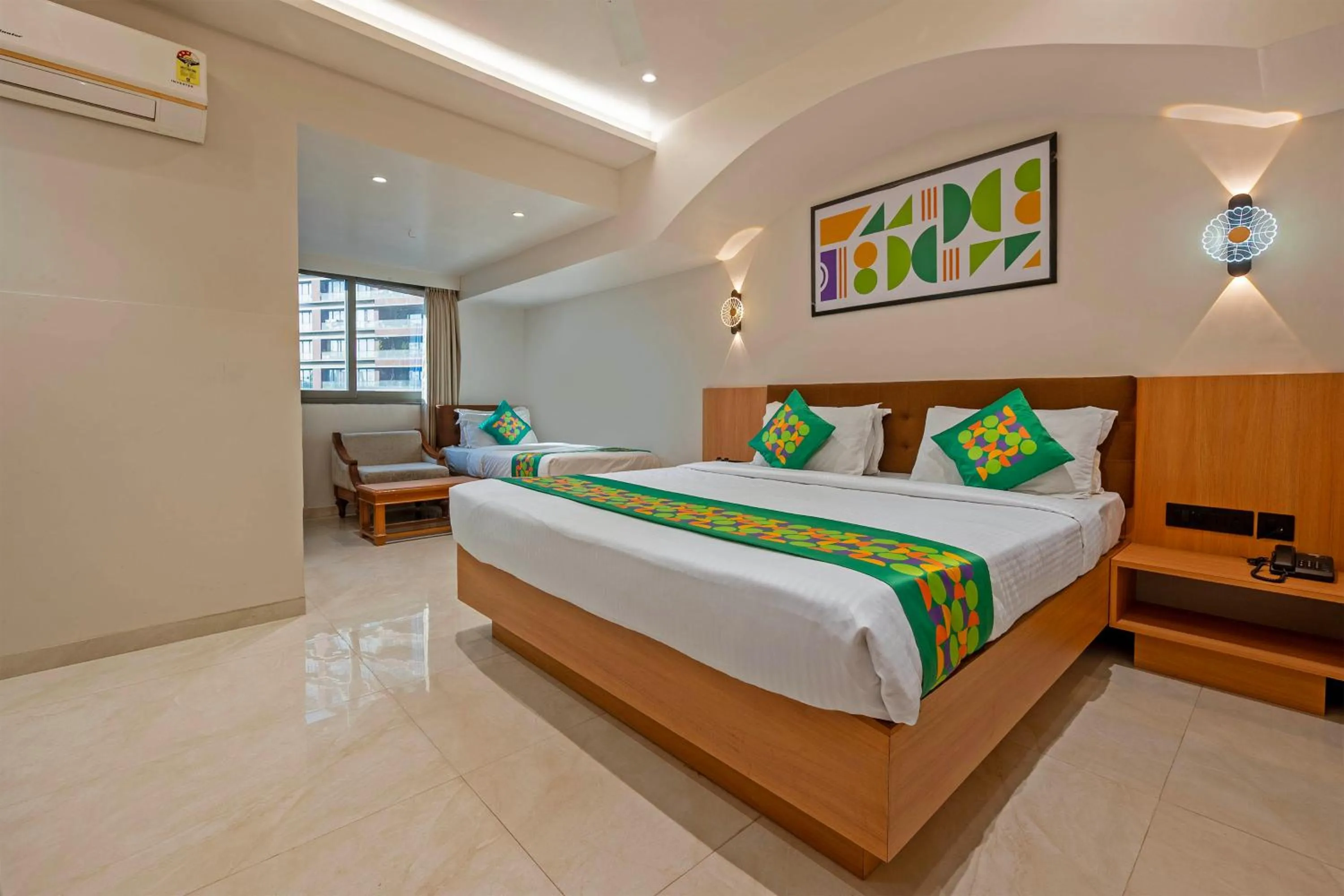 Bedroom, Bed in Treebo Shree Krishna Palace