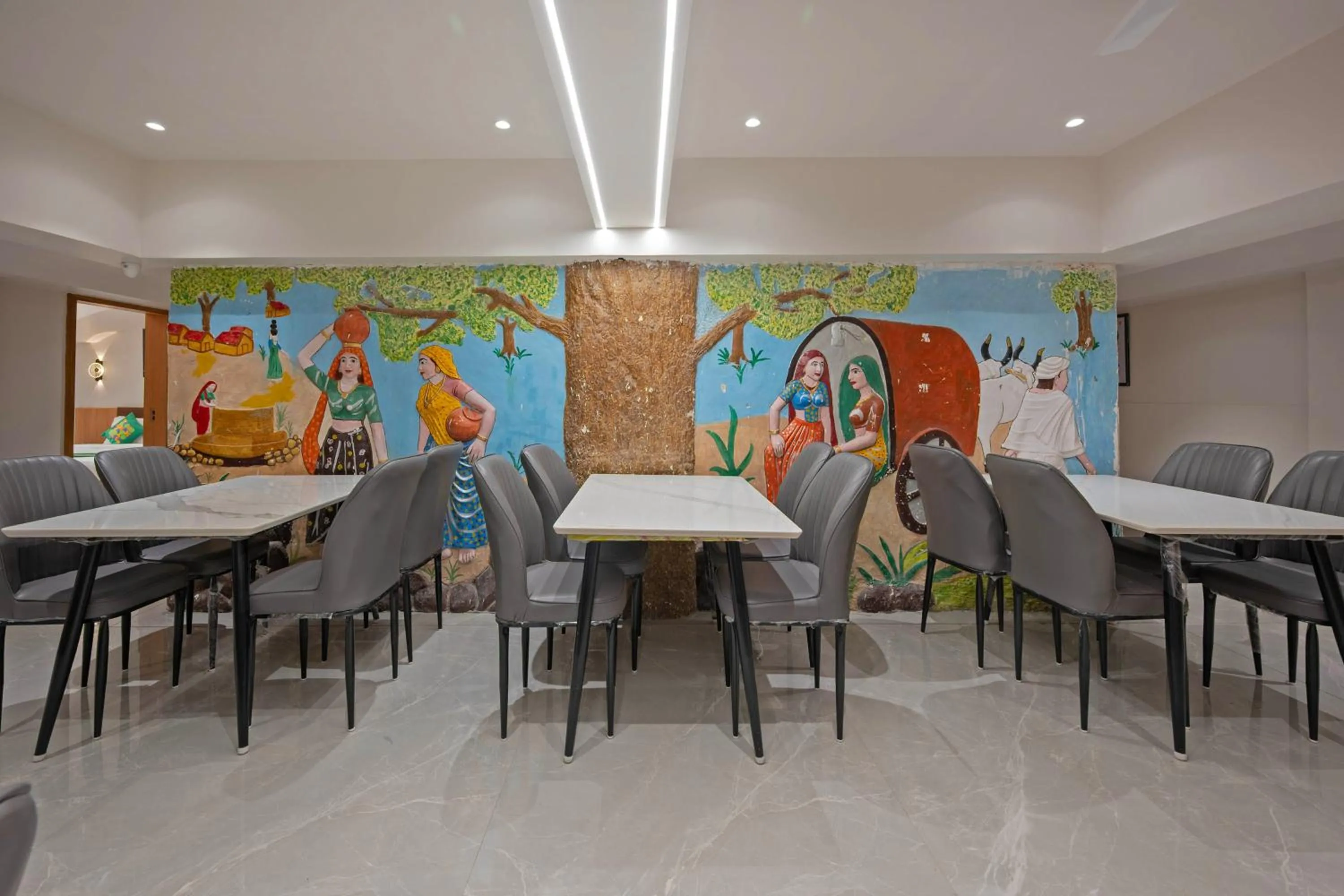 Dining area in Treebo Shree Krishna Palace