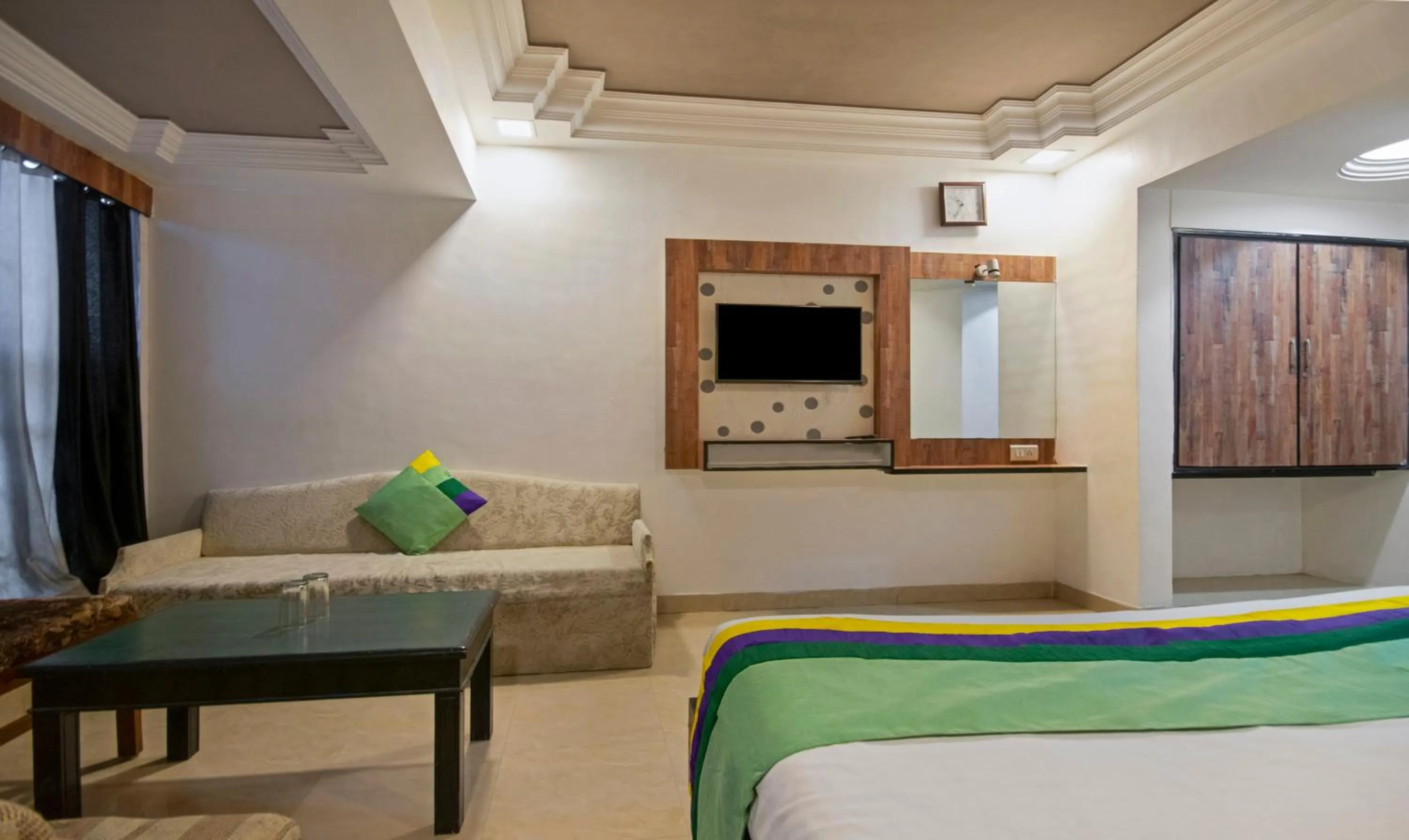 Bed in Itsy Hotels Shree Krishna Palace