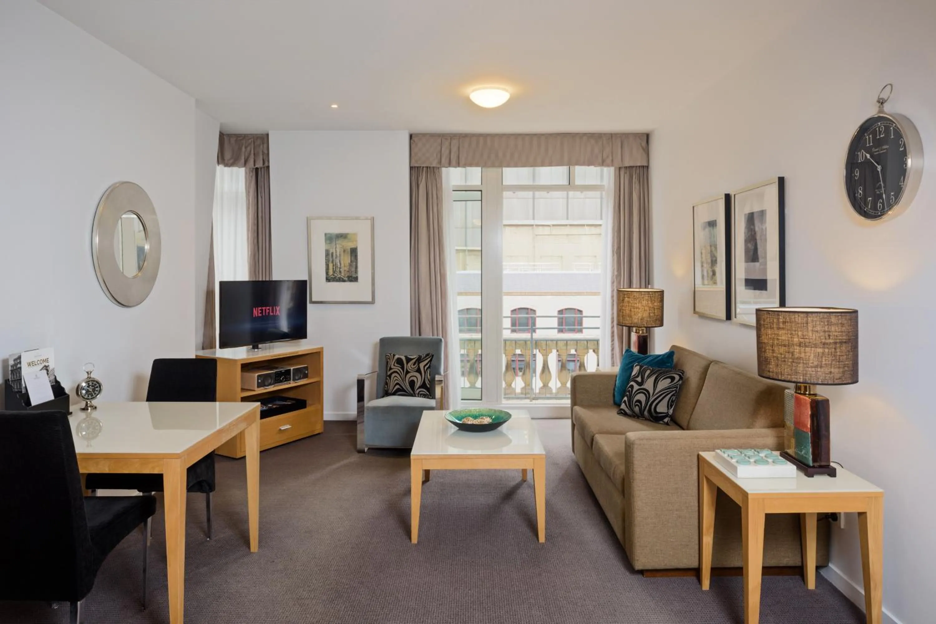 Seating area in Treasury on Collins Melbourne