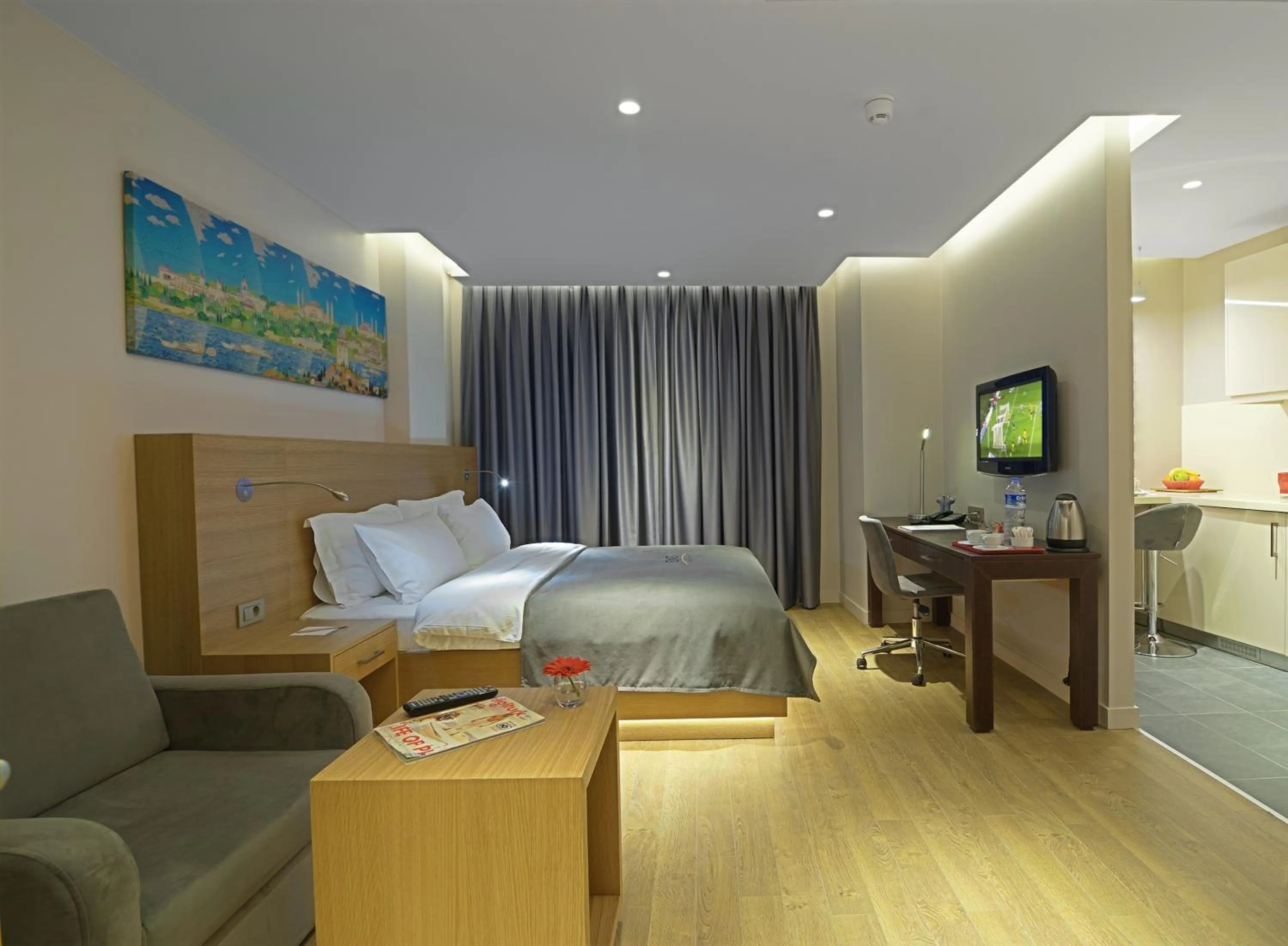Bed in Endless Suites Taksim