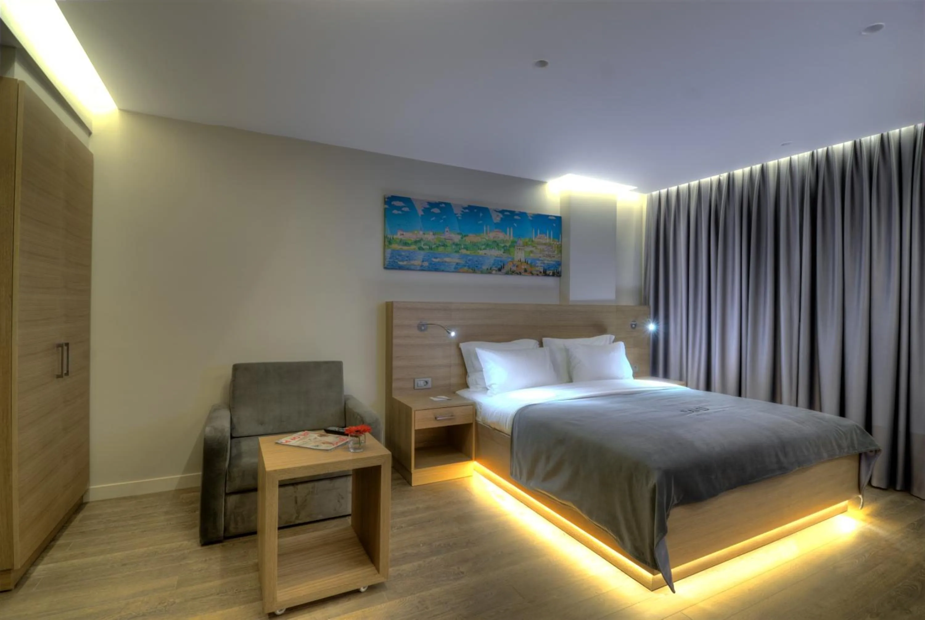 Bed in Endless Suites Taksim