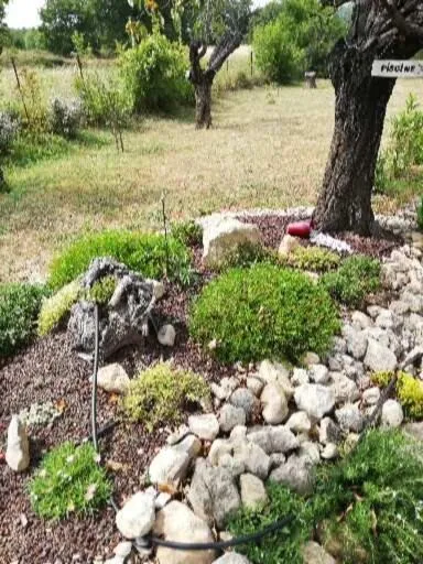 Garden view in Le mas de la diligence