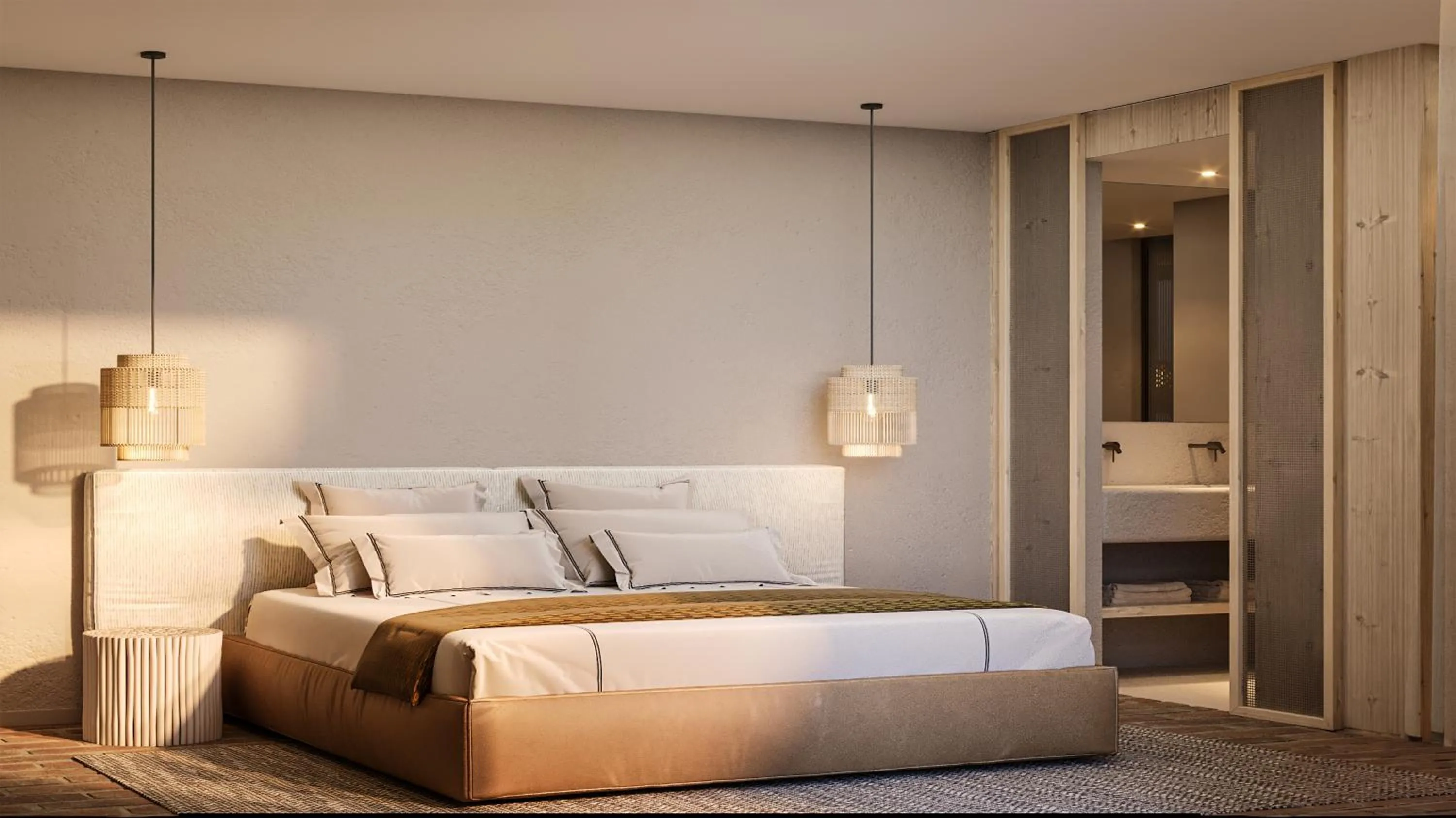 Bed in The Lince Ecorkhotel Évora