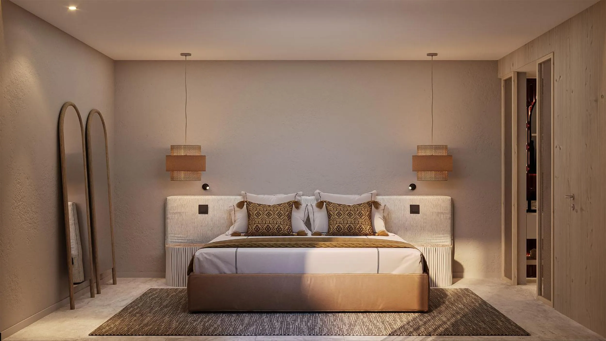 Bed in The Lince Ecorkhotel Évora