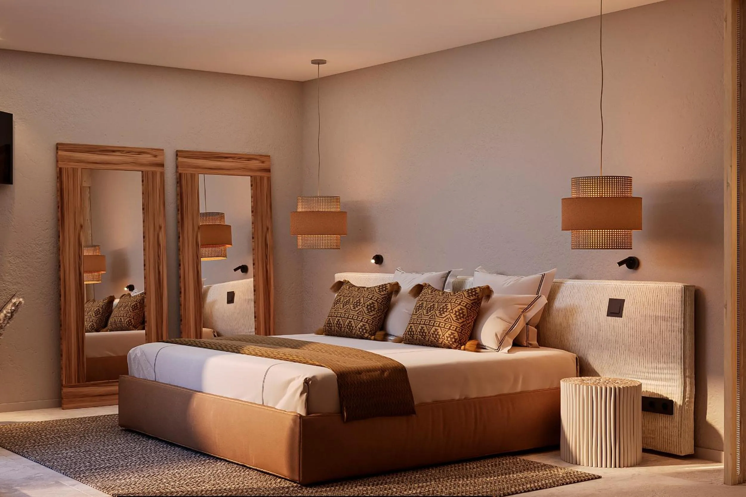 Bed in The Lince Ecorkhotel Évora