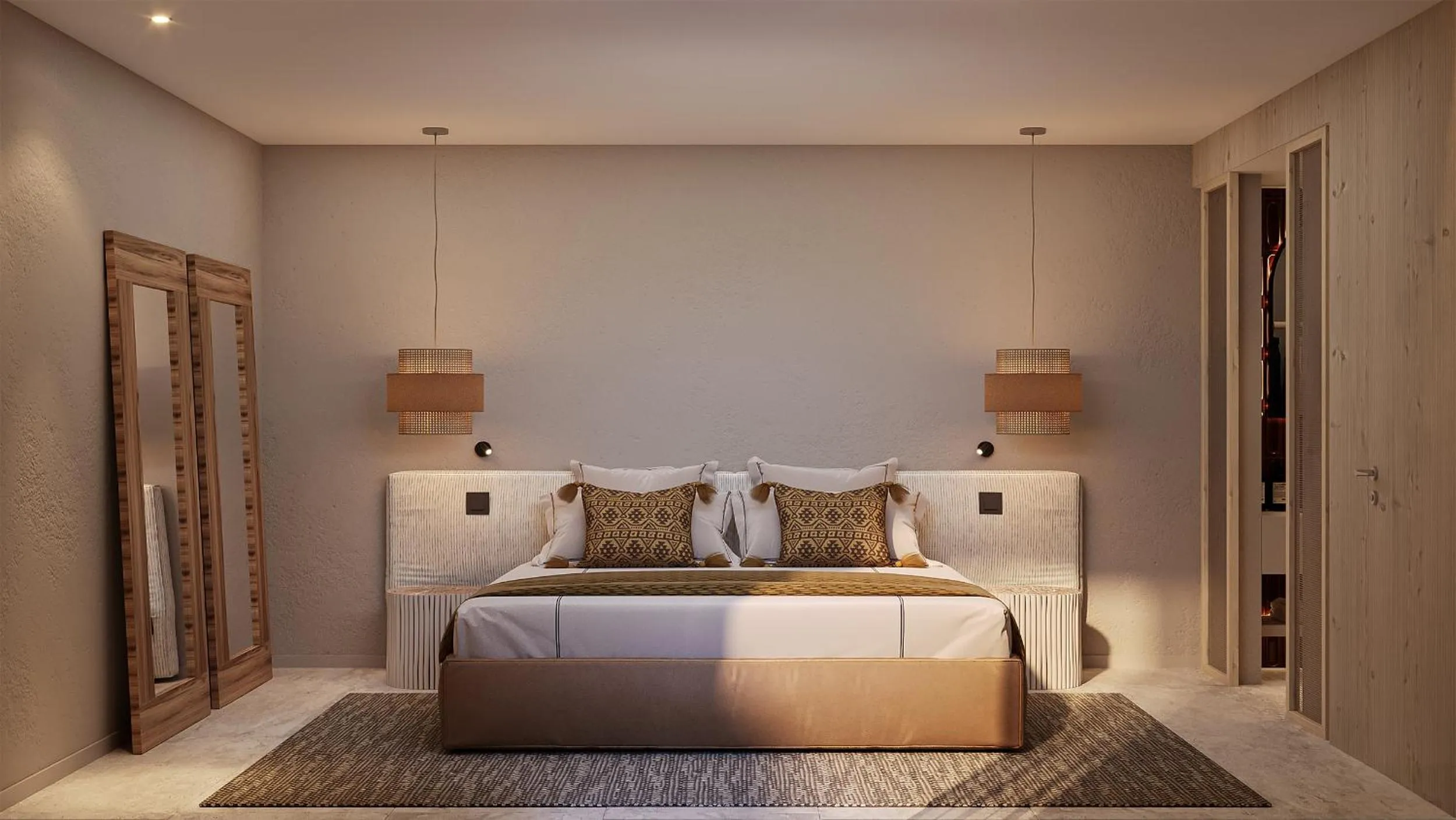 Bed in The Lince Ecorkhotel Évora