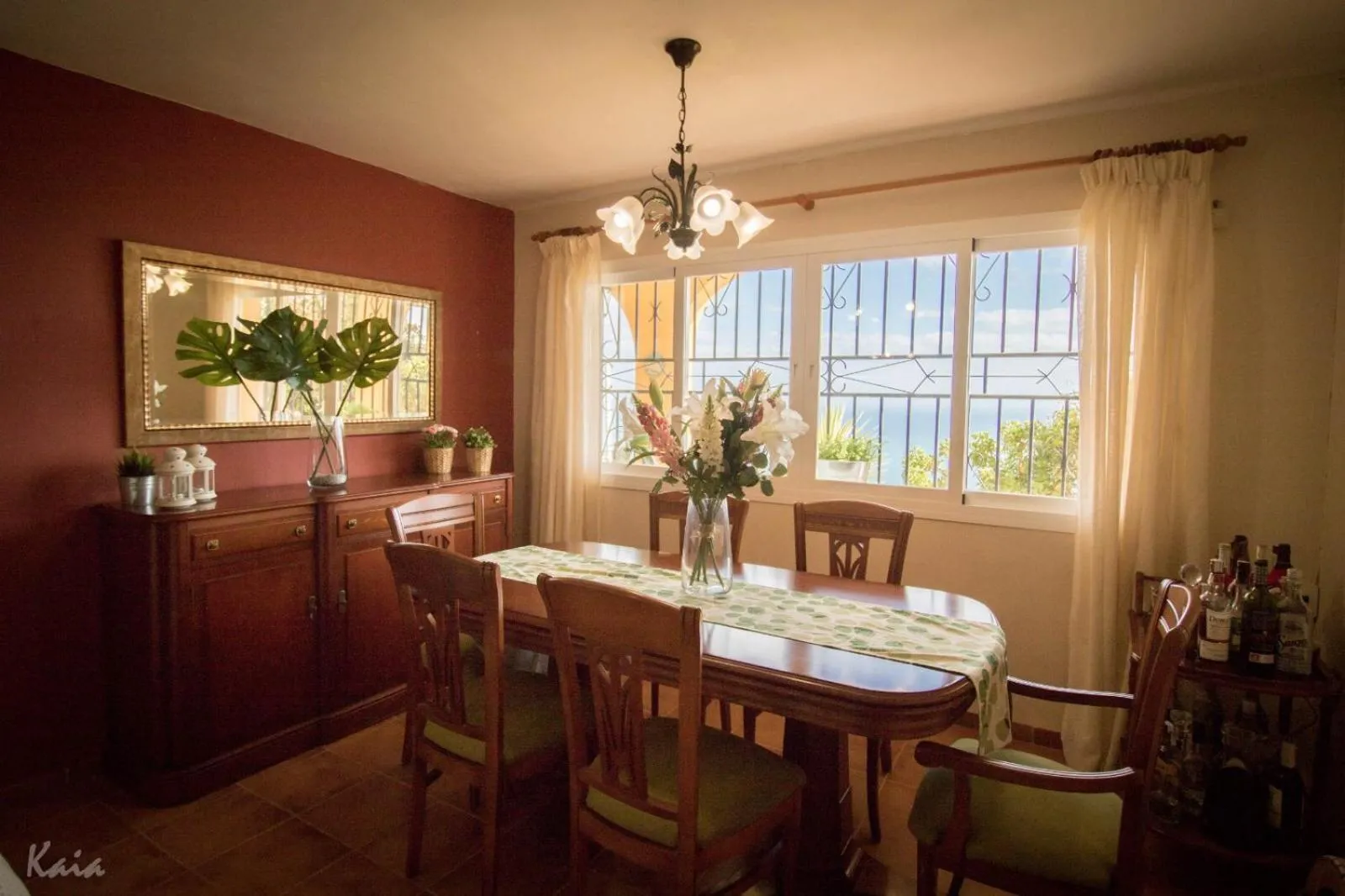 Dining area in Villa La Tuna