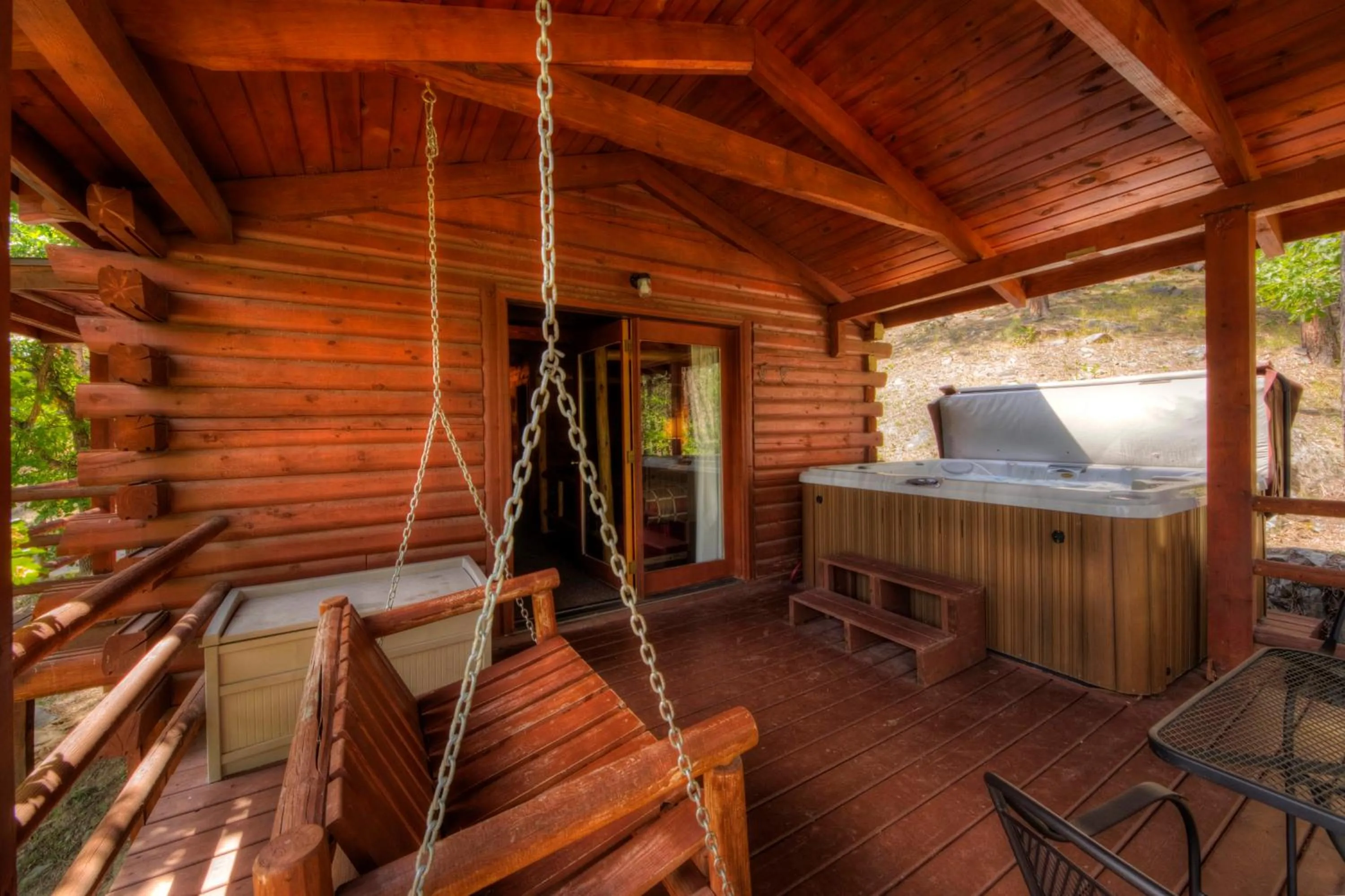 Hot Tub in Powder House Lodge