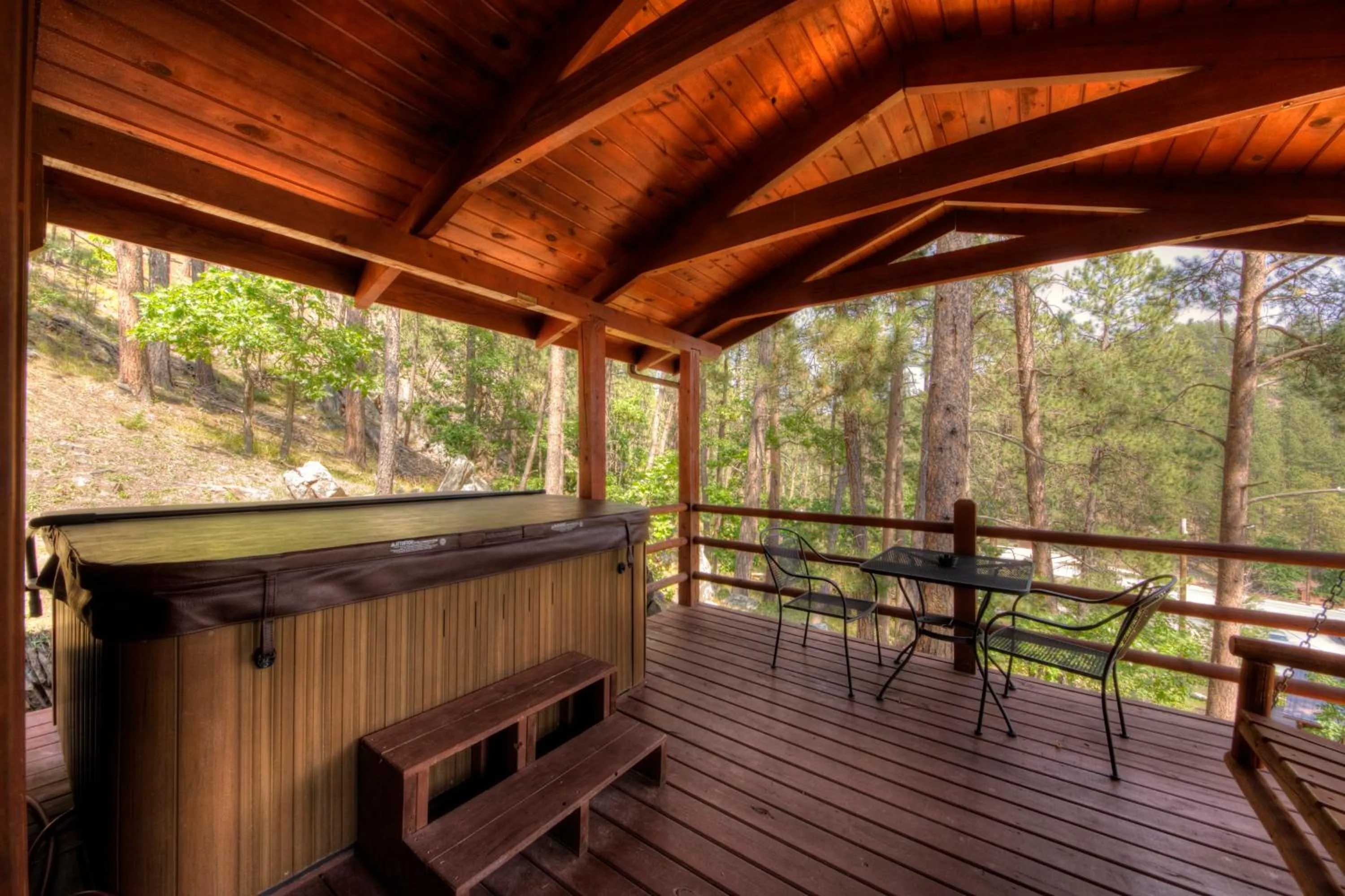 Patio in Powder House Lodge