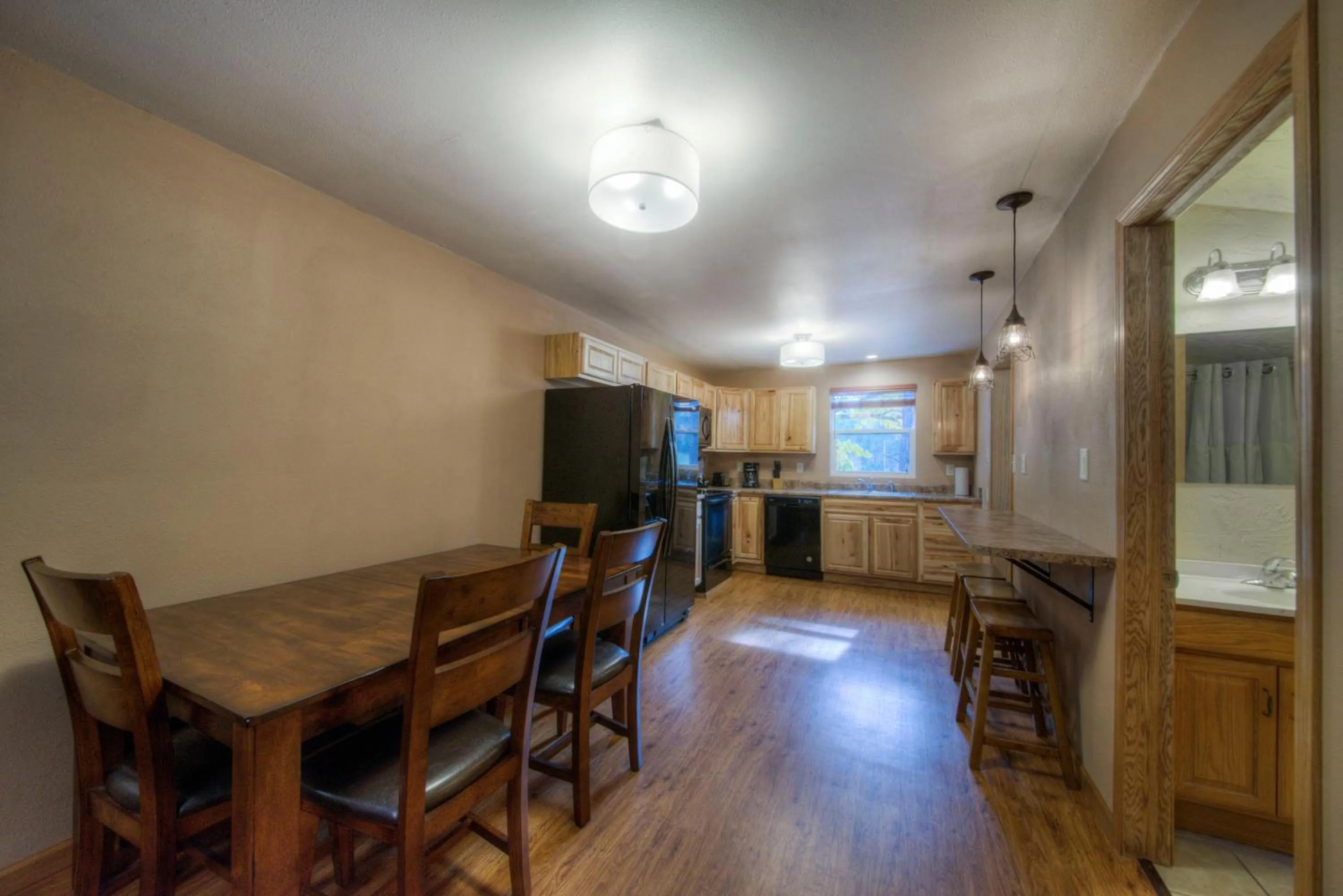 Dining area in Powder House Lodge