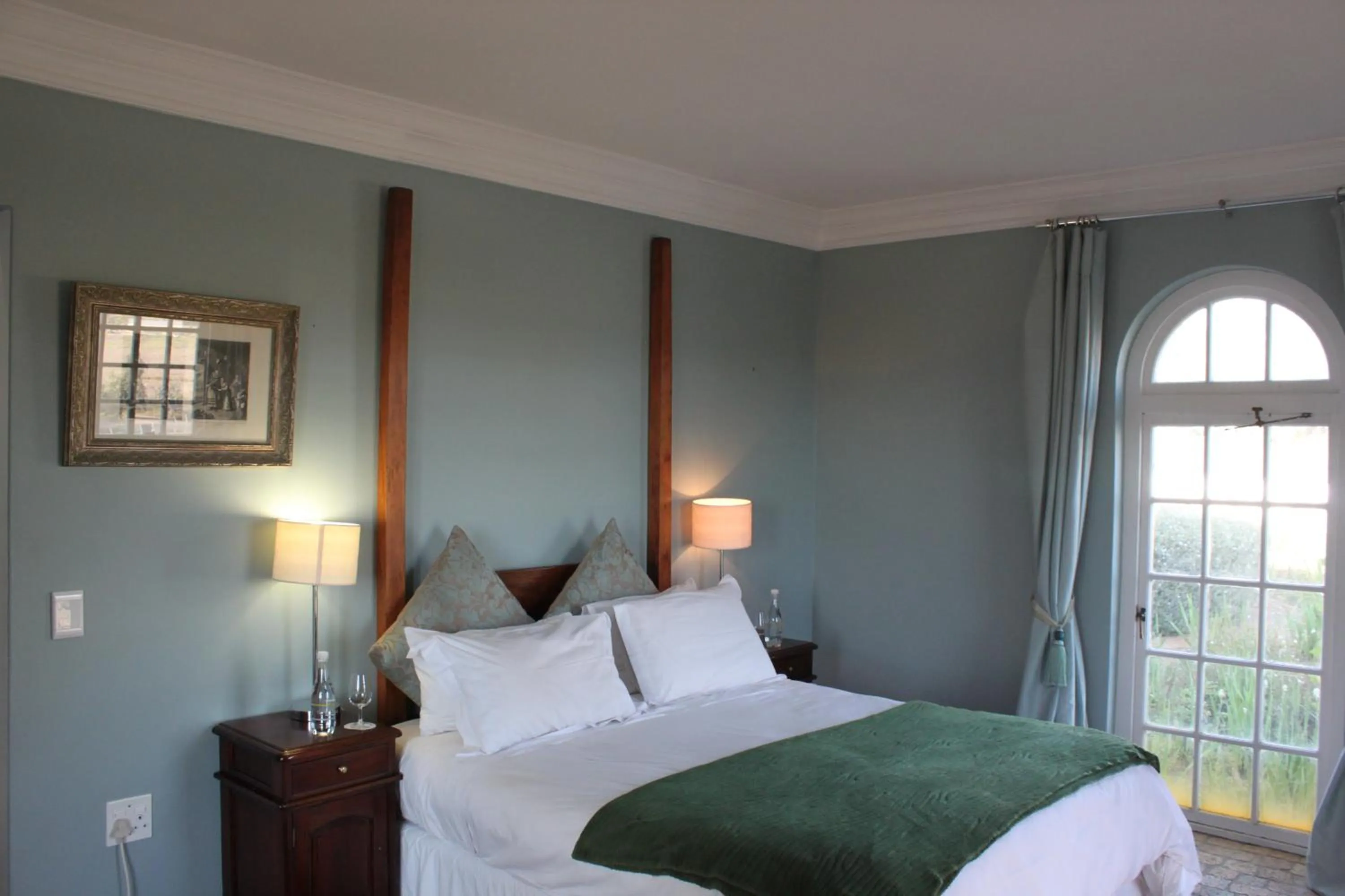 Decorative detail, Bed in Hawksmoor House