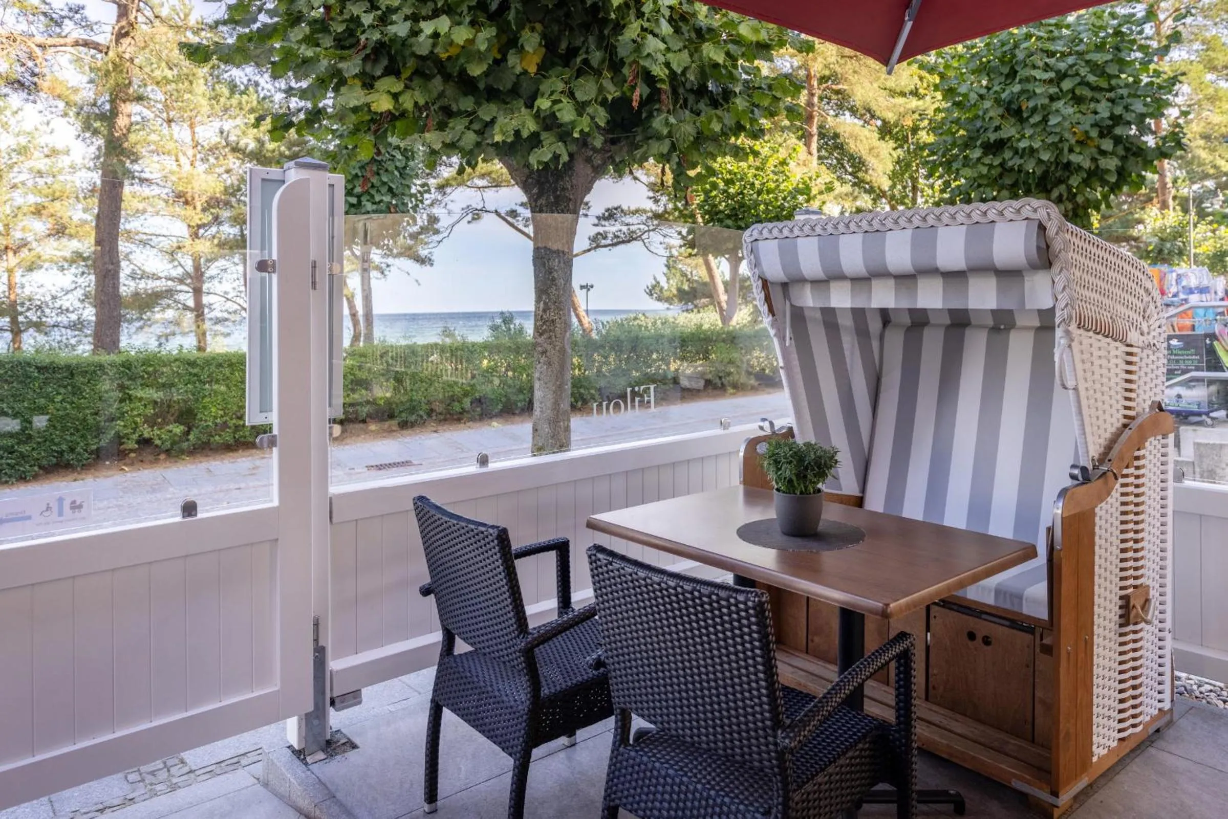 Balcony/Terrace in Strandhotel zur Promenade