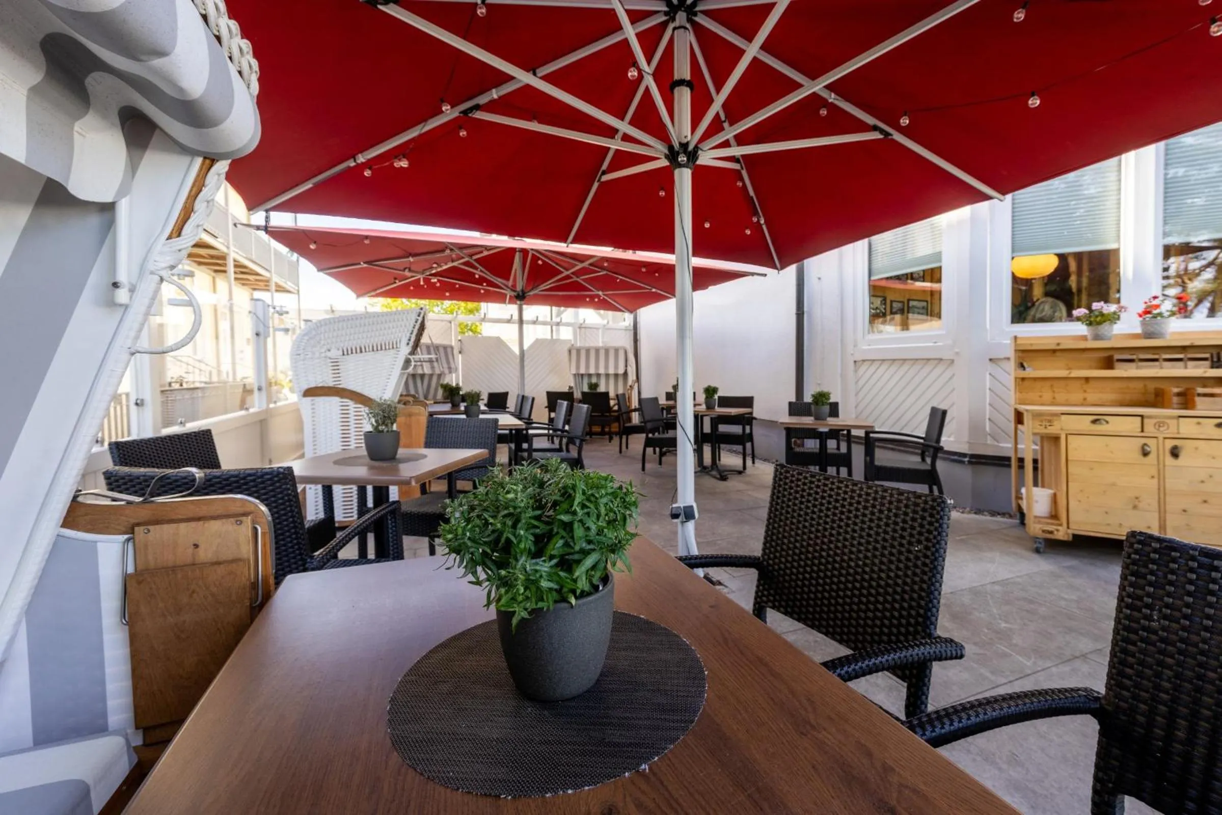 Balcony/Terrace in Strandhotel zur Promenade