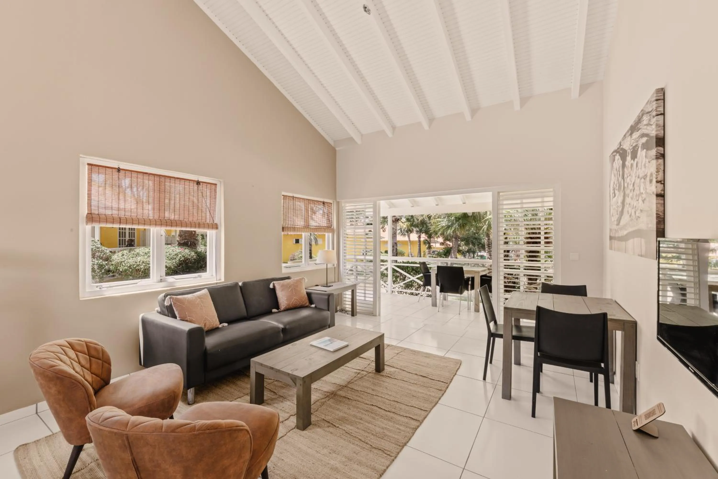 Living room in Bon Bini Resort Curacao