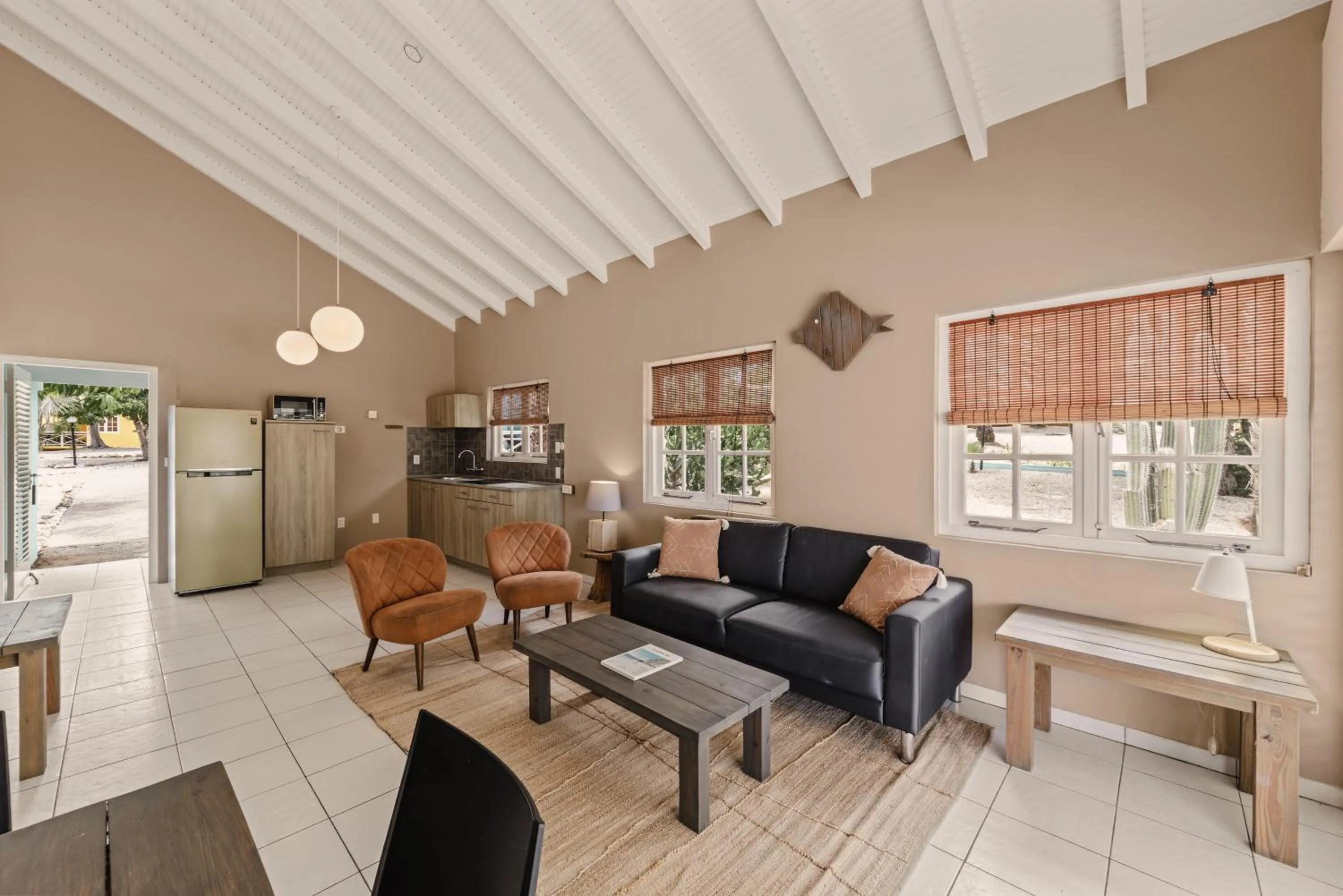 Living room in Bon Bini Resort Curacao