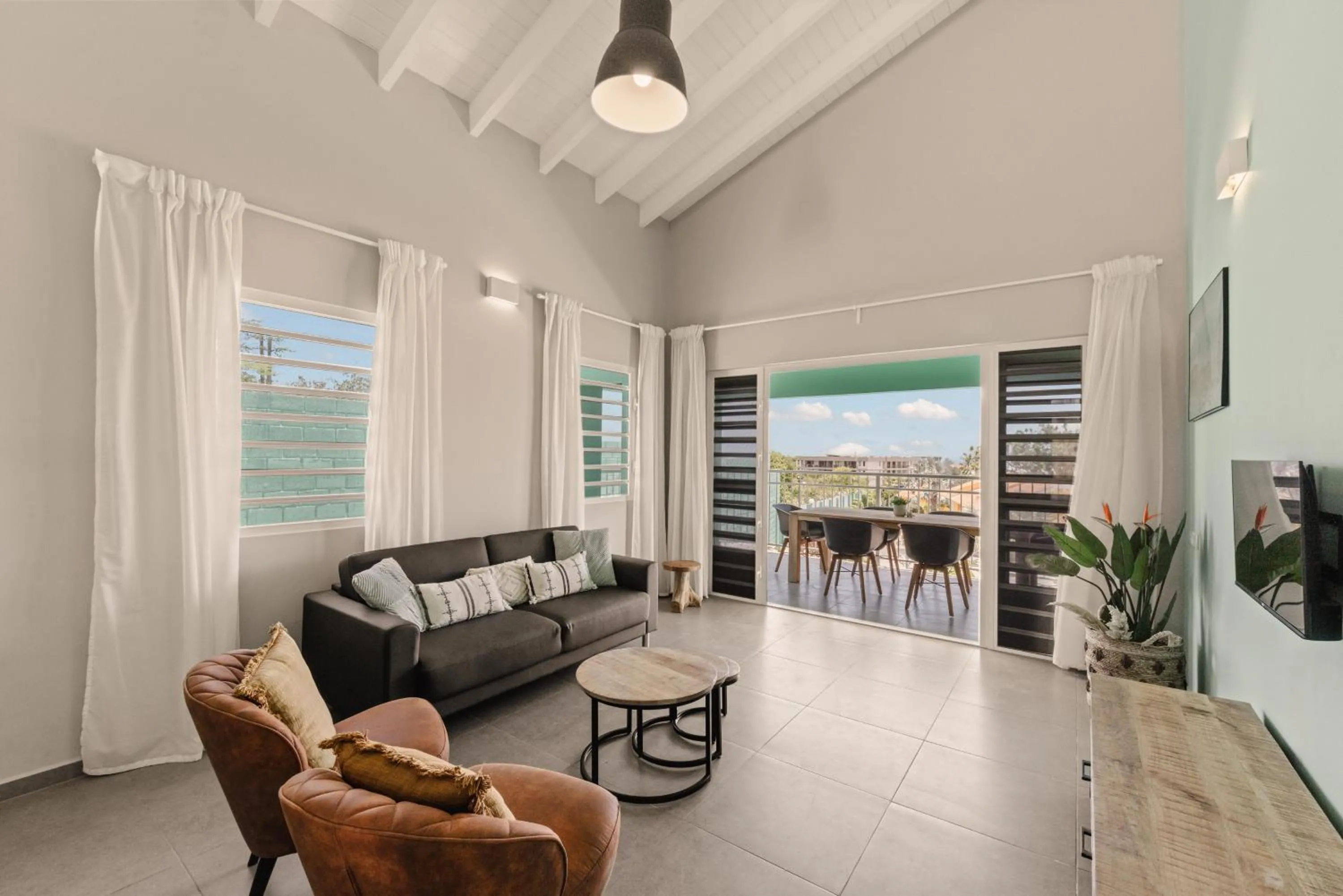 Living room in Bon Bini Resort Curacao