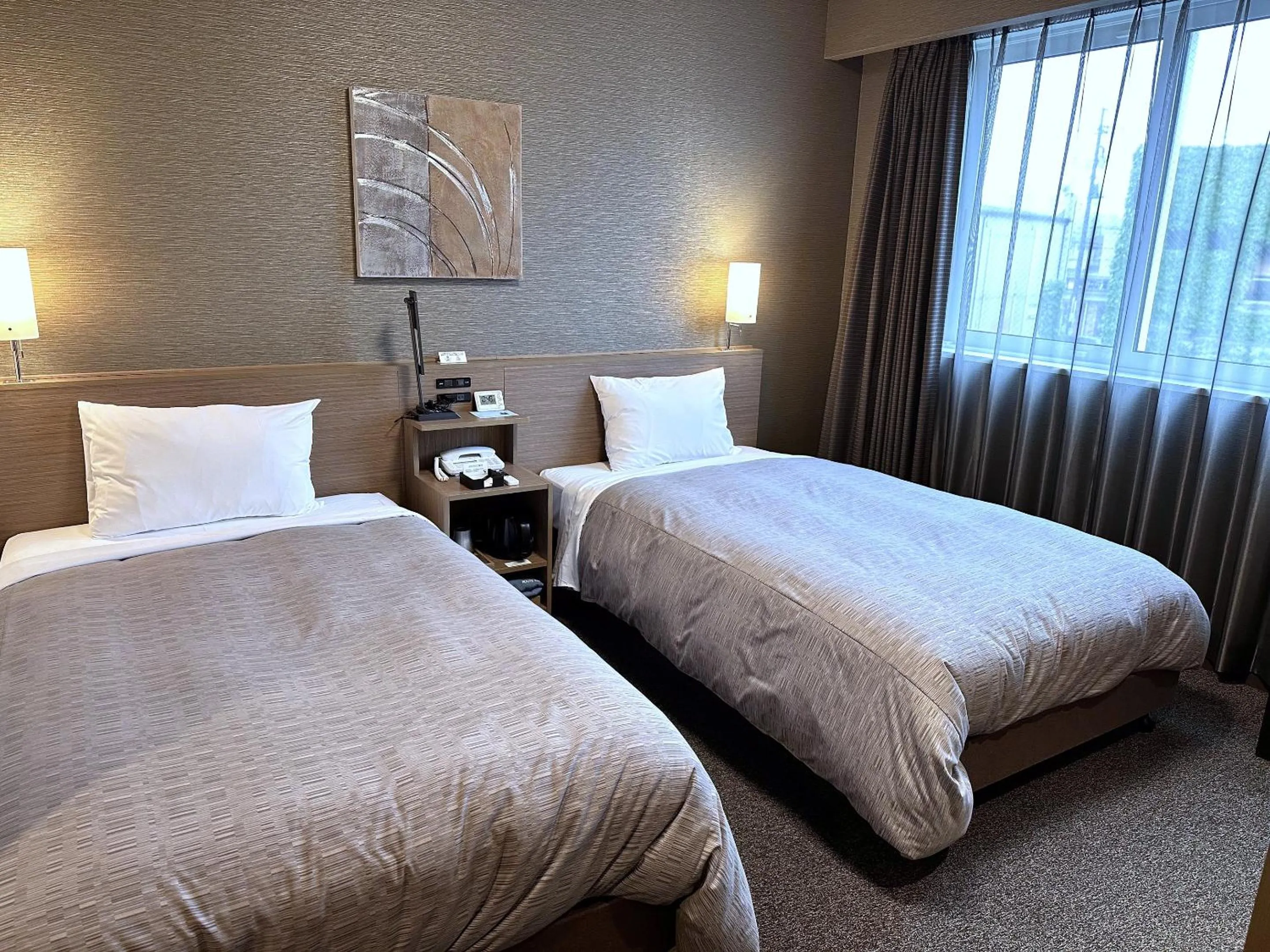 Twin Room - single occupancy - Smoking in Hotel Route-Inn Katori Sawara Ekimae