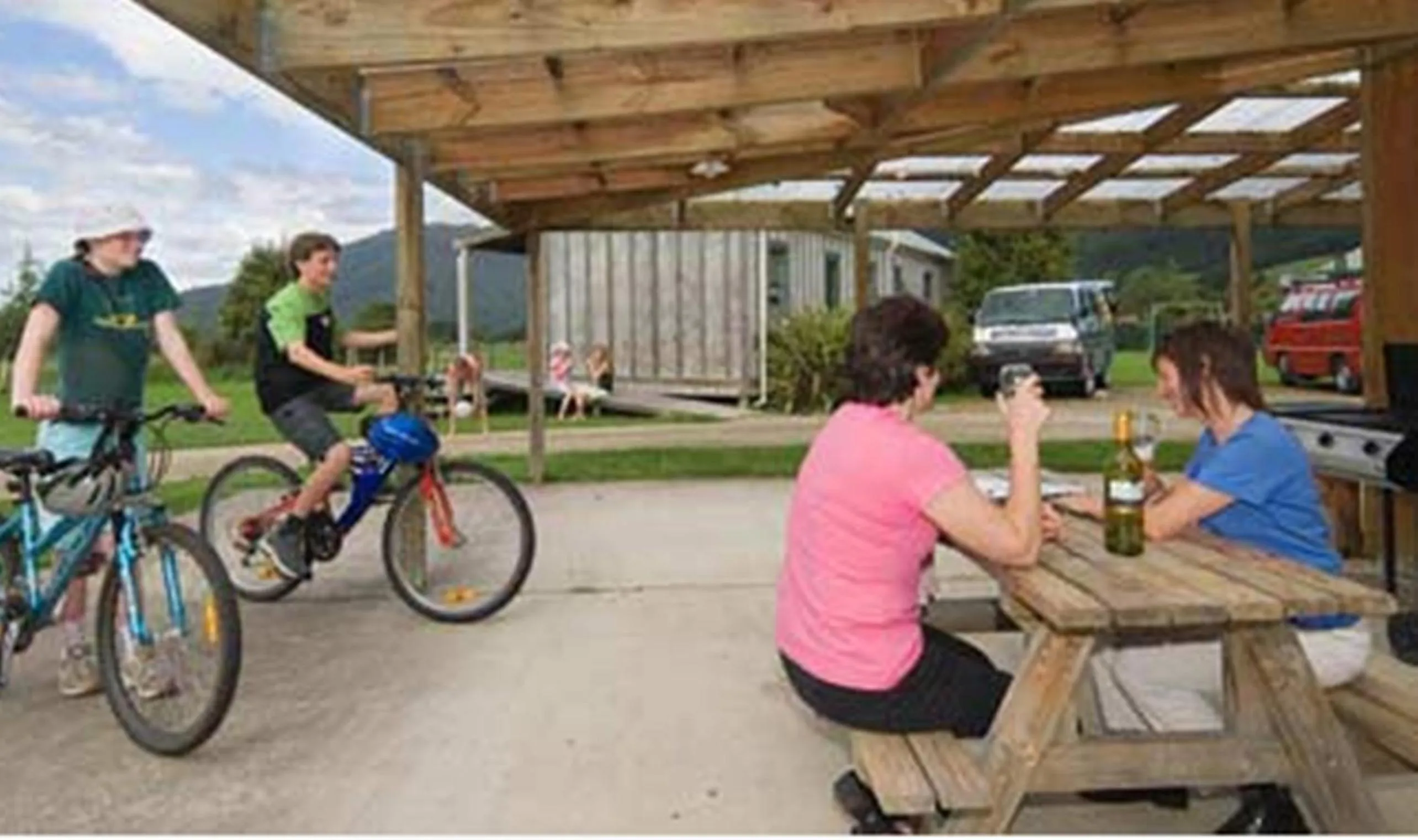 Patio in Smiths Farm Holiday Park