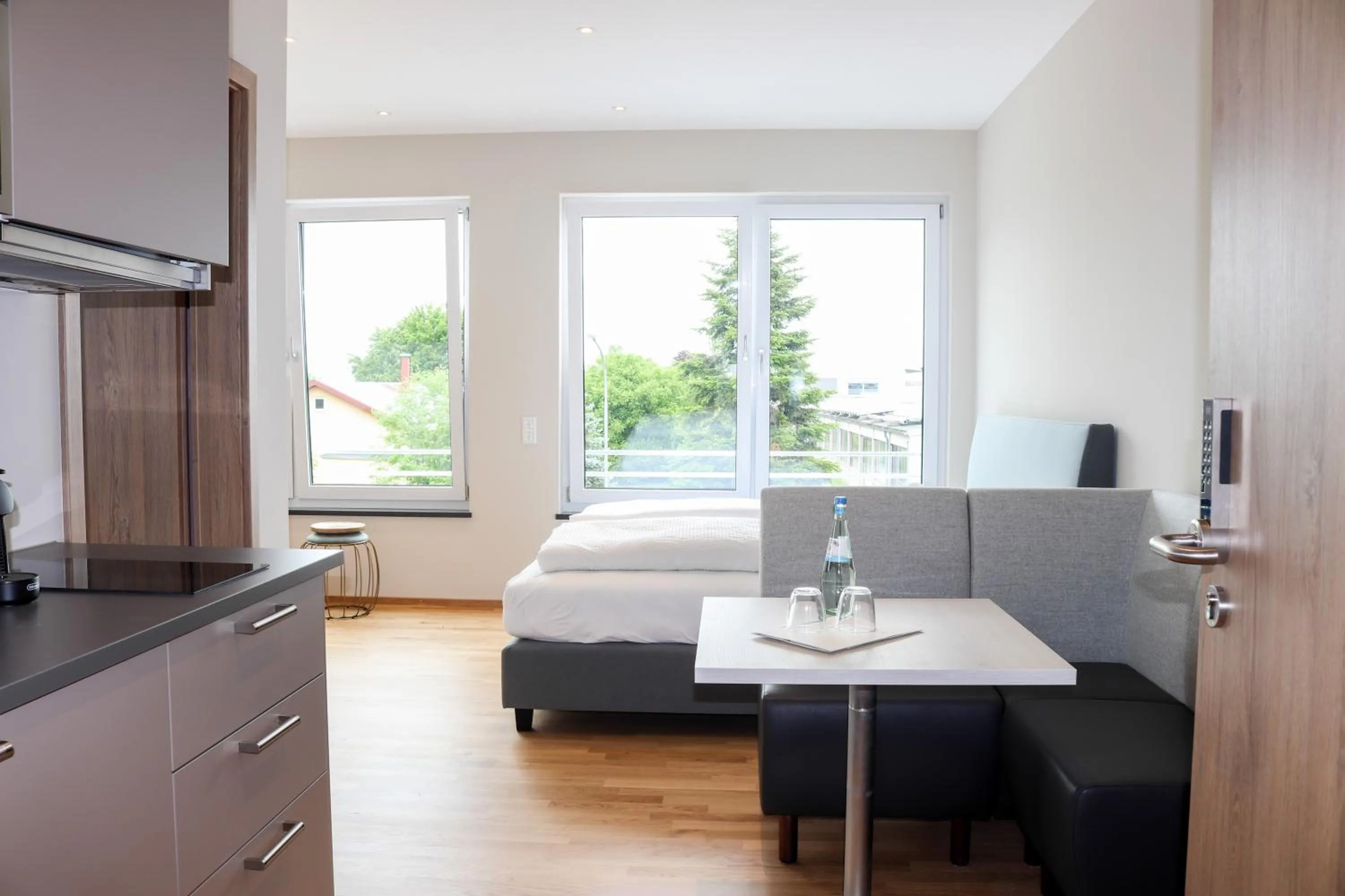 Bed in Das Fischer Boardinghouse BW