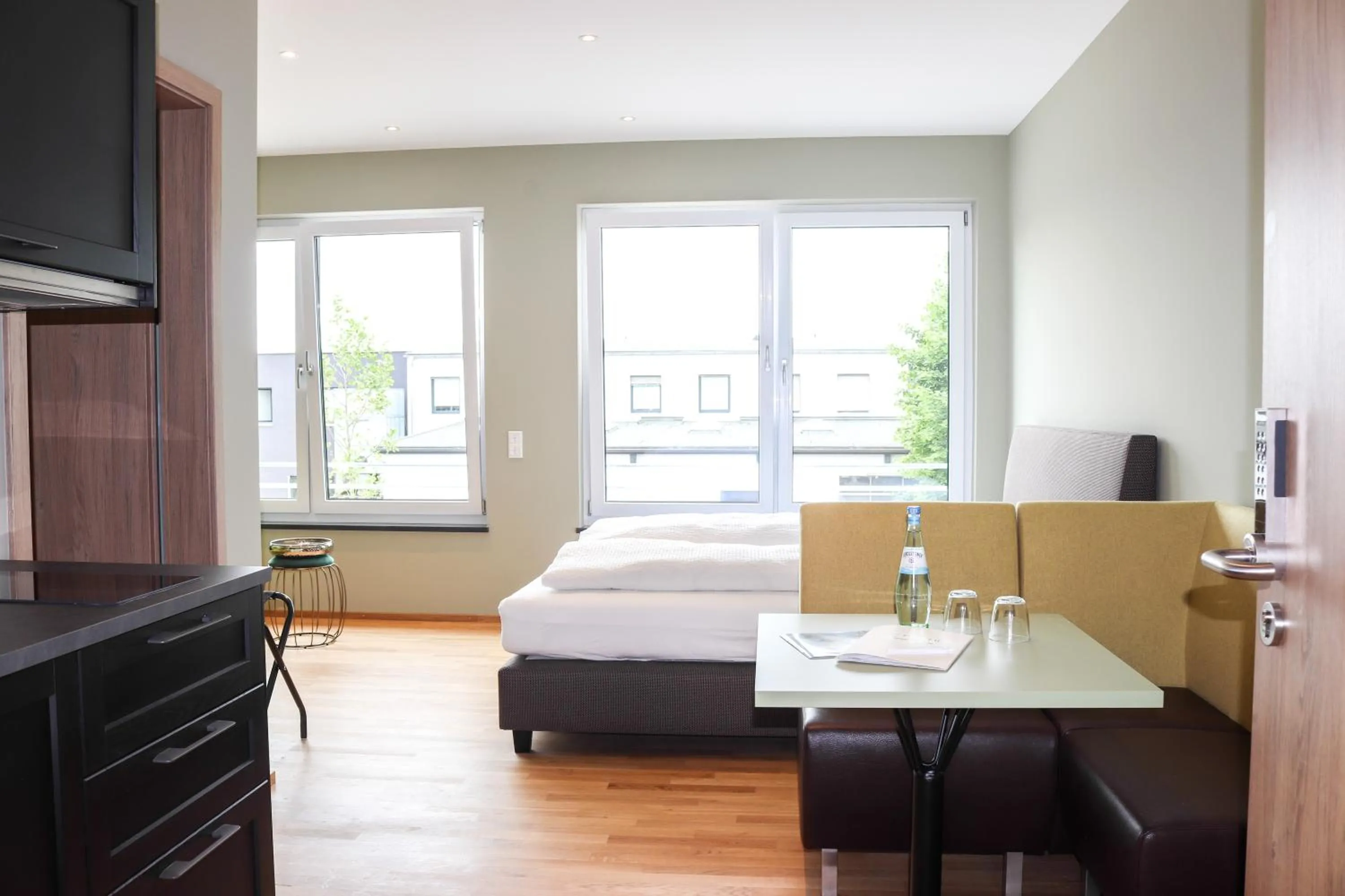 Bed in Das Fischer Boardinghouse BW