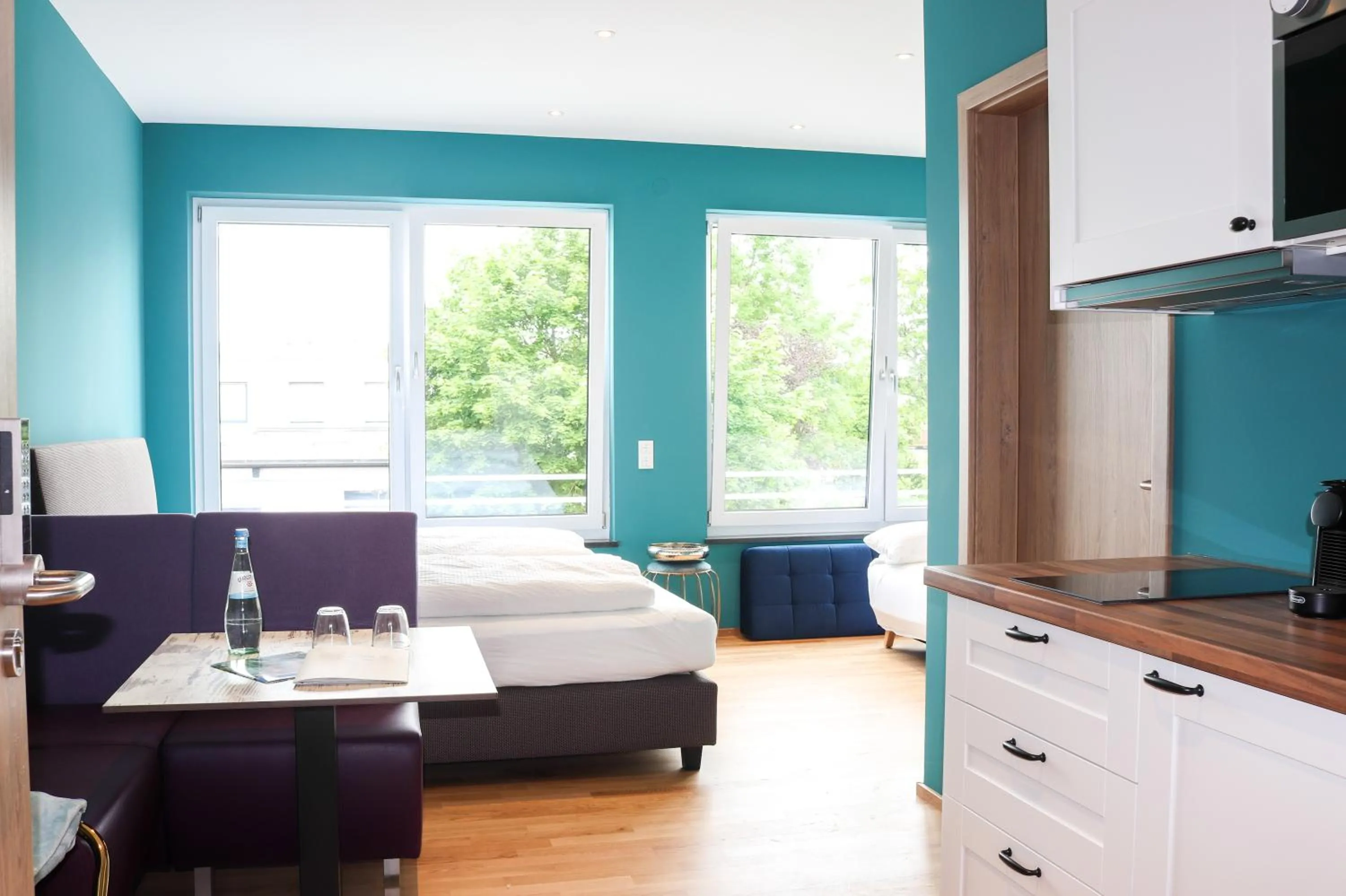 Bed in Das Fischer Boardinghouse BW
